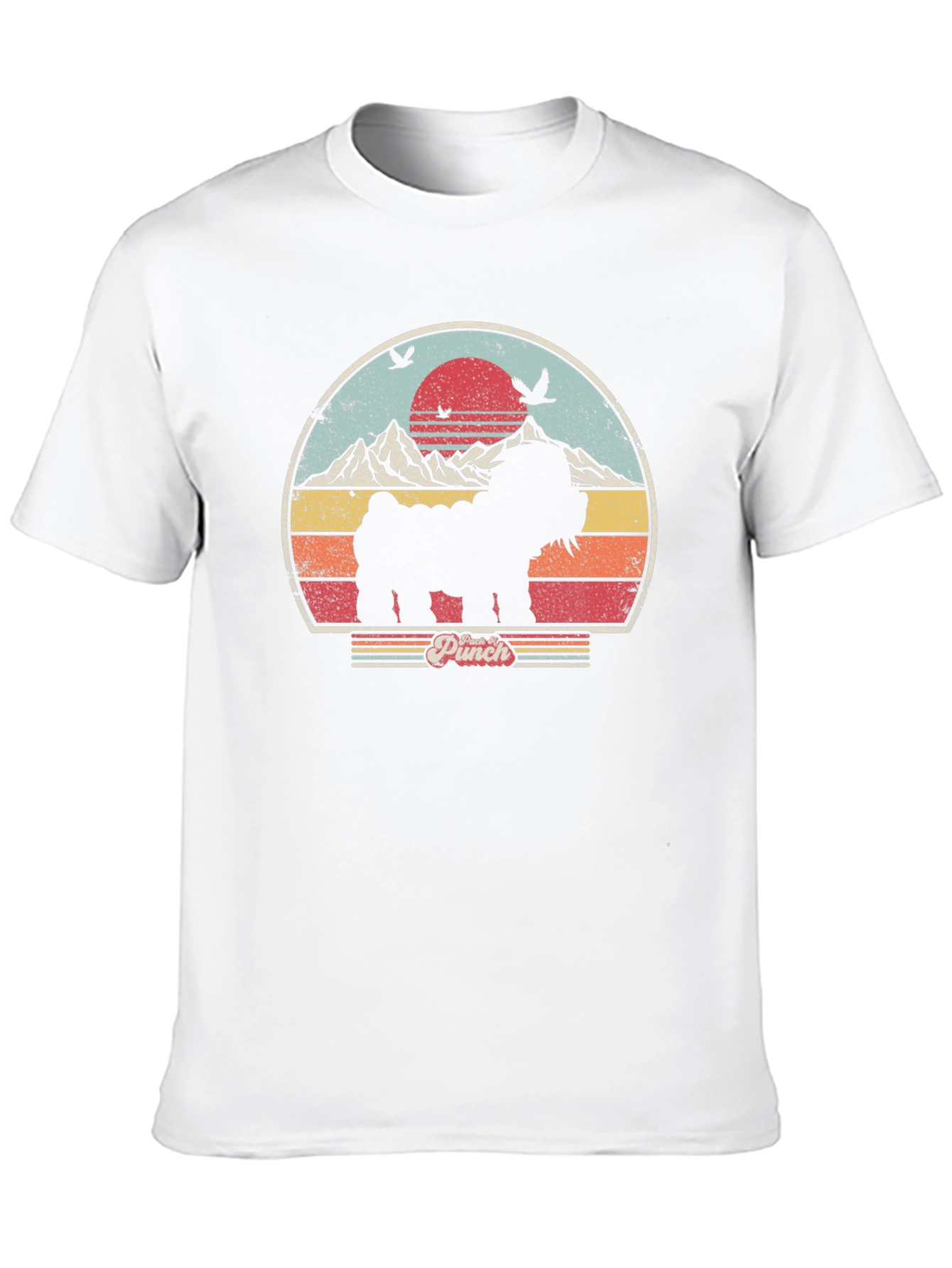 Retro Dog Silhouette Graphic Tee