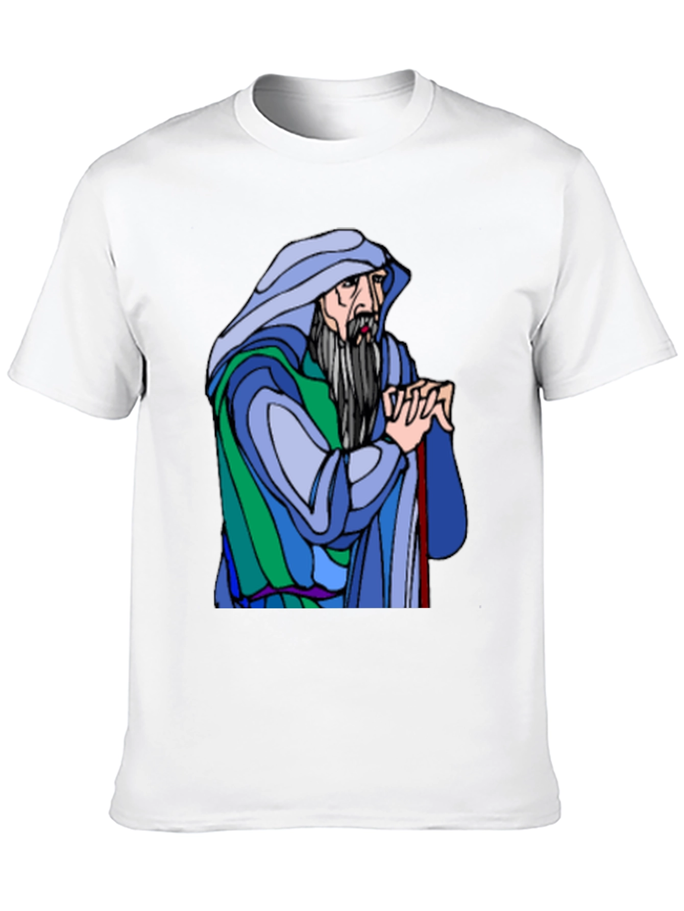 Wizard Graphic Print Black T-Shirt