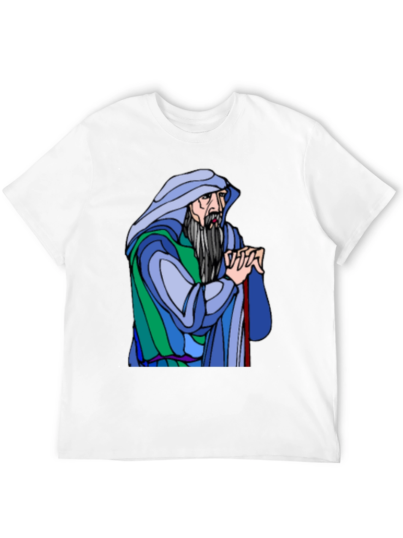 Wizard Graphic Print Black T-Shirt