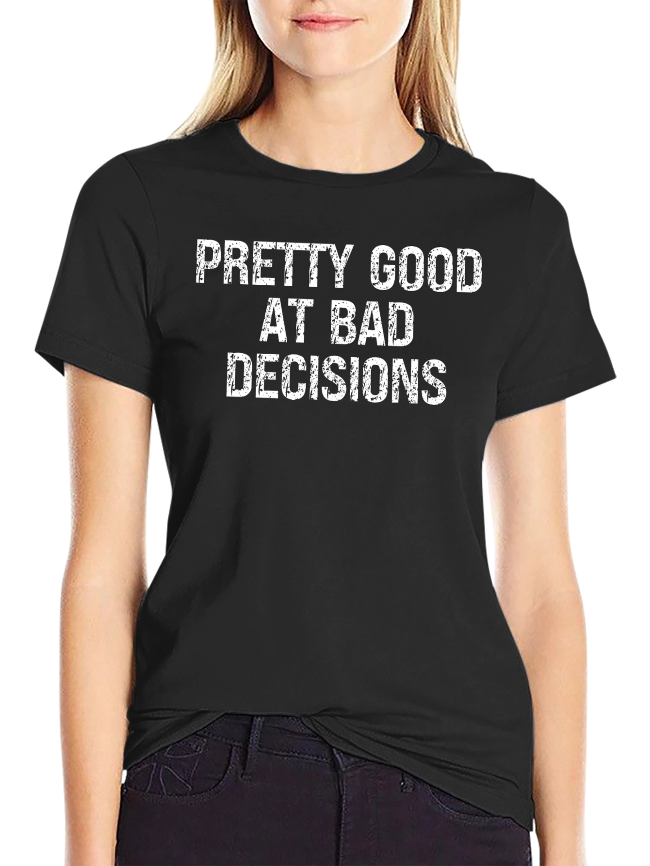 Funny Sarcastic Bad Decisions Graphic T-Shirt