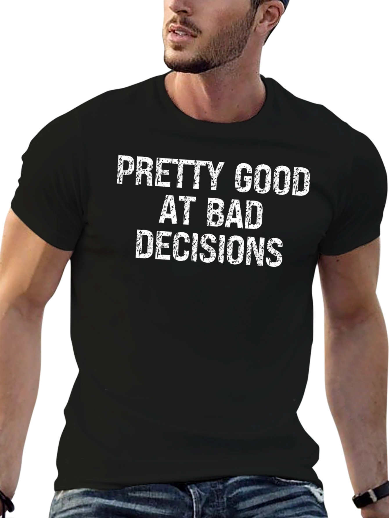 Funny Sarcastic Bad Decisions Graphic T-Shirt