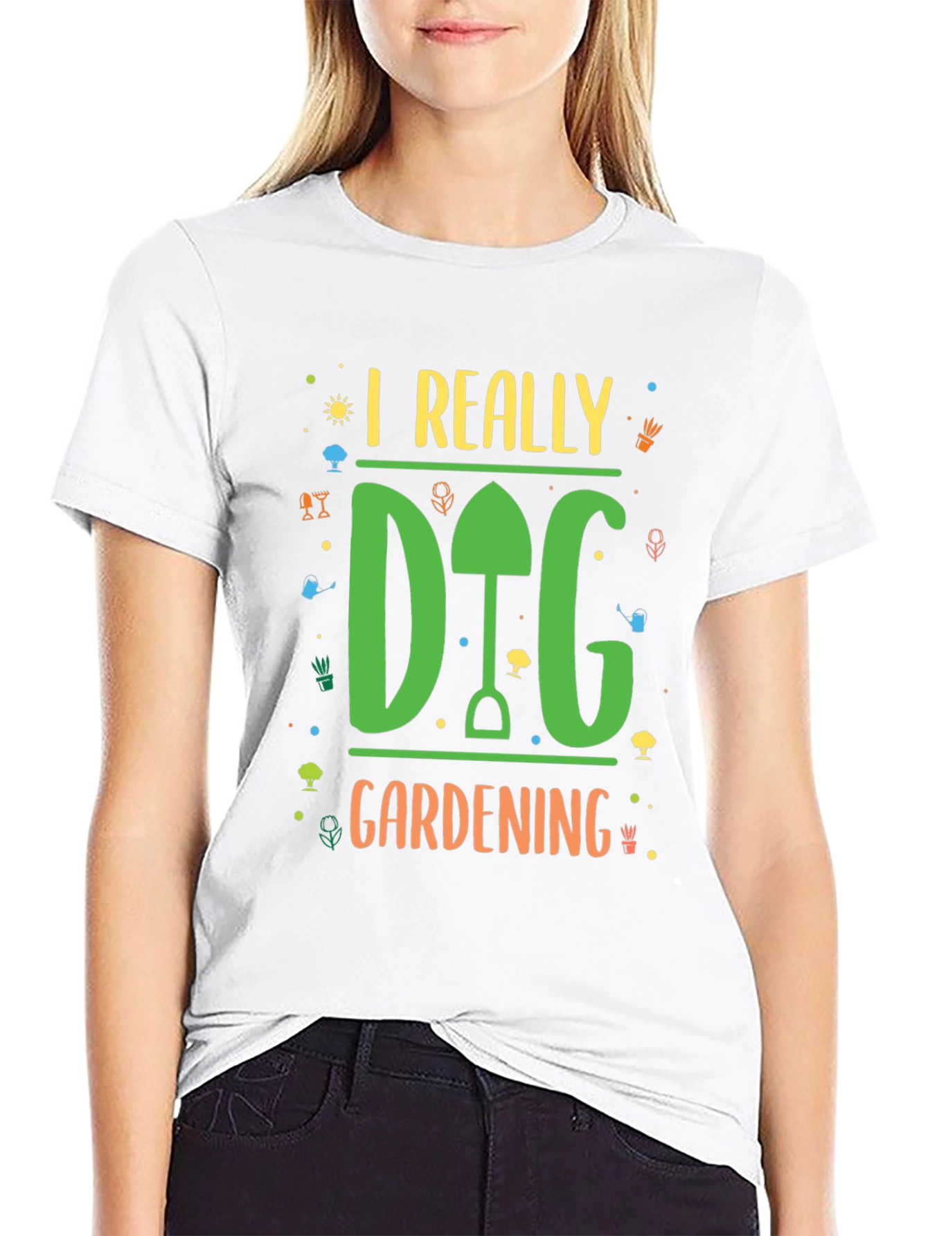 I Really Dig Gardening Black T-Shirt