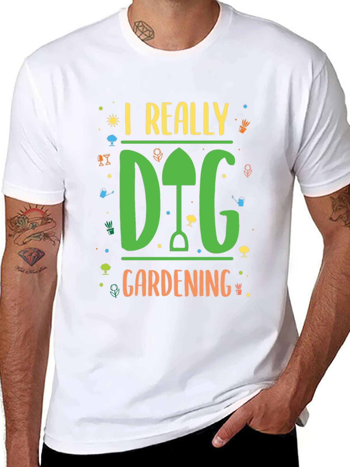 I Really Dig Gardening Black T-Shirt