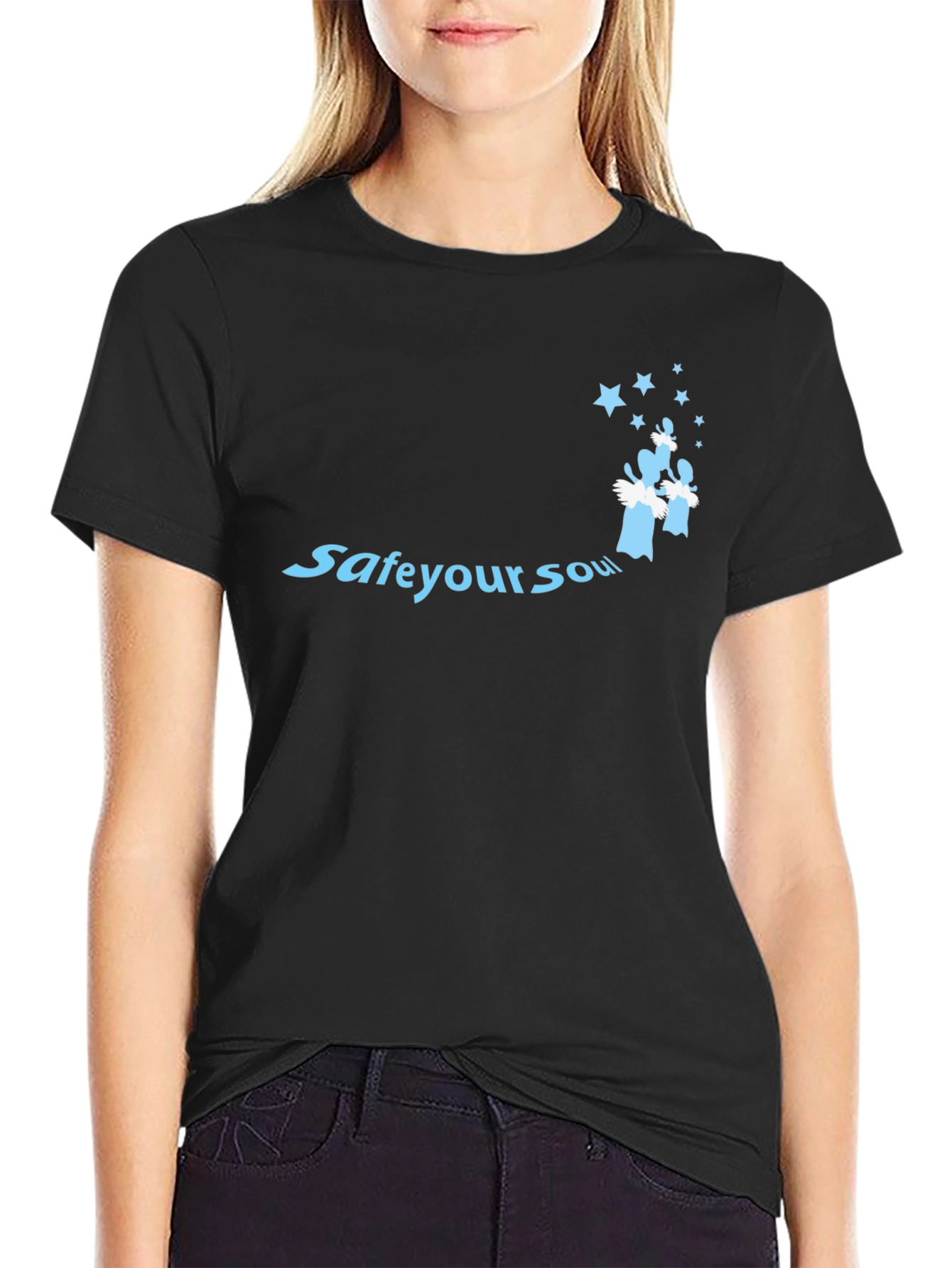 Save Your Soul Graphic Tee - Black