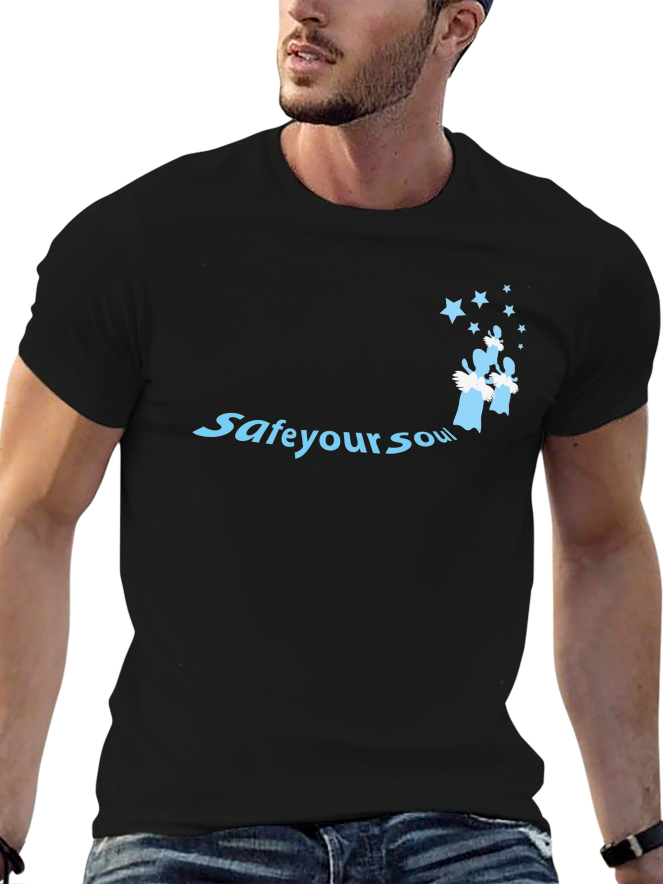 Save Your Soul Graphic Tee - Black