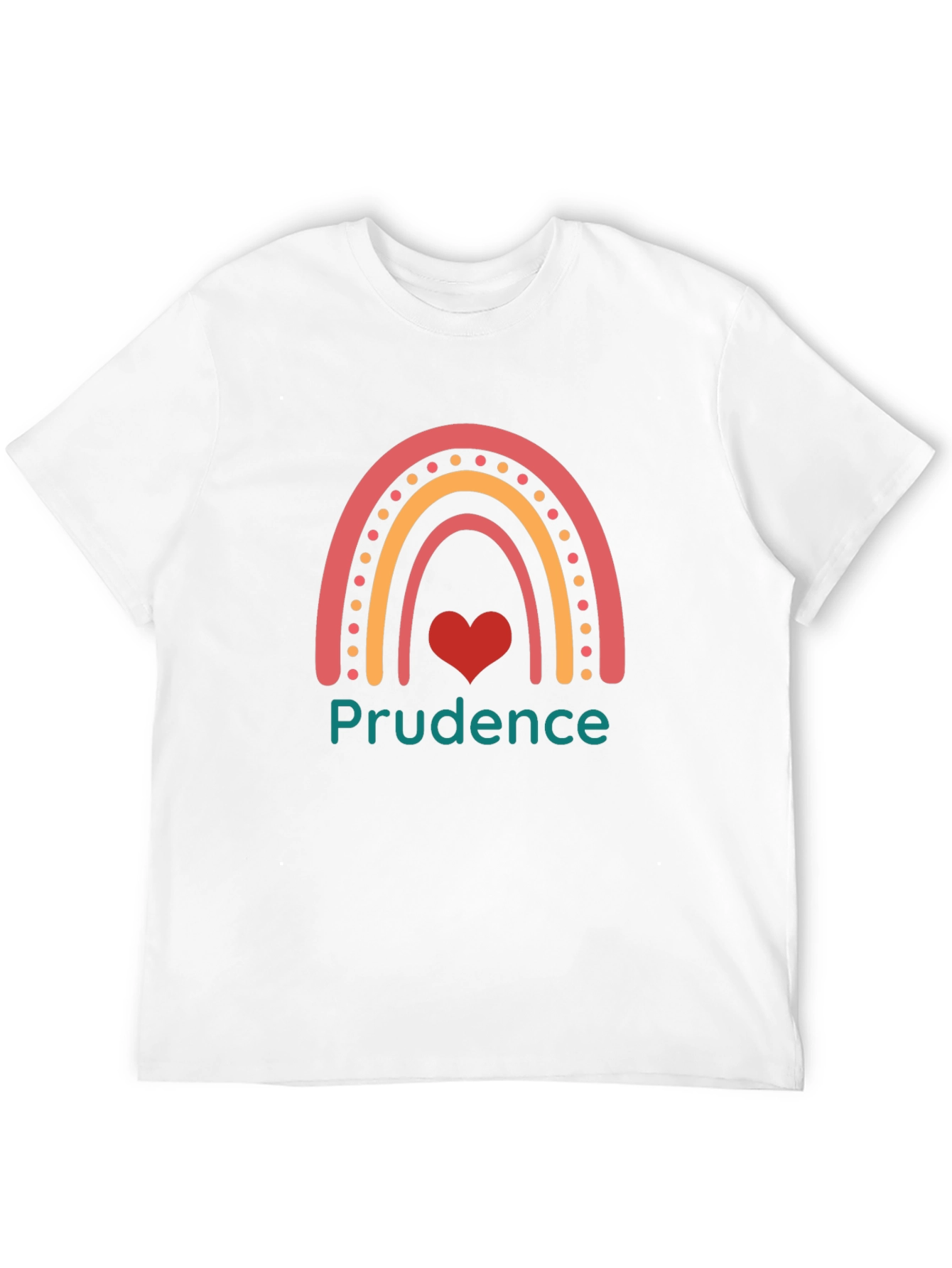 Prudence Rainbow Heart Graphic Tee