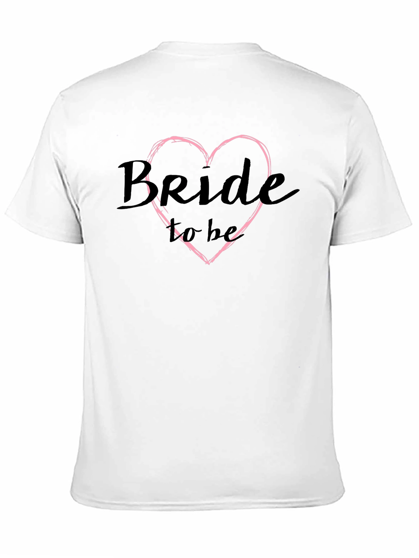 Bride To Be Black T-Shirt Wedding Celebration Tee