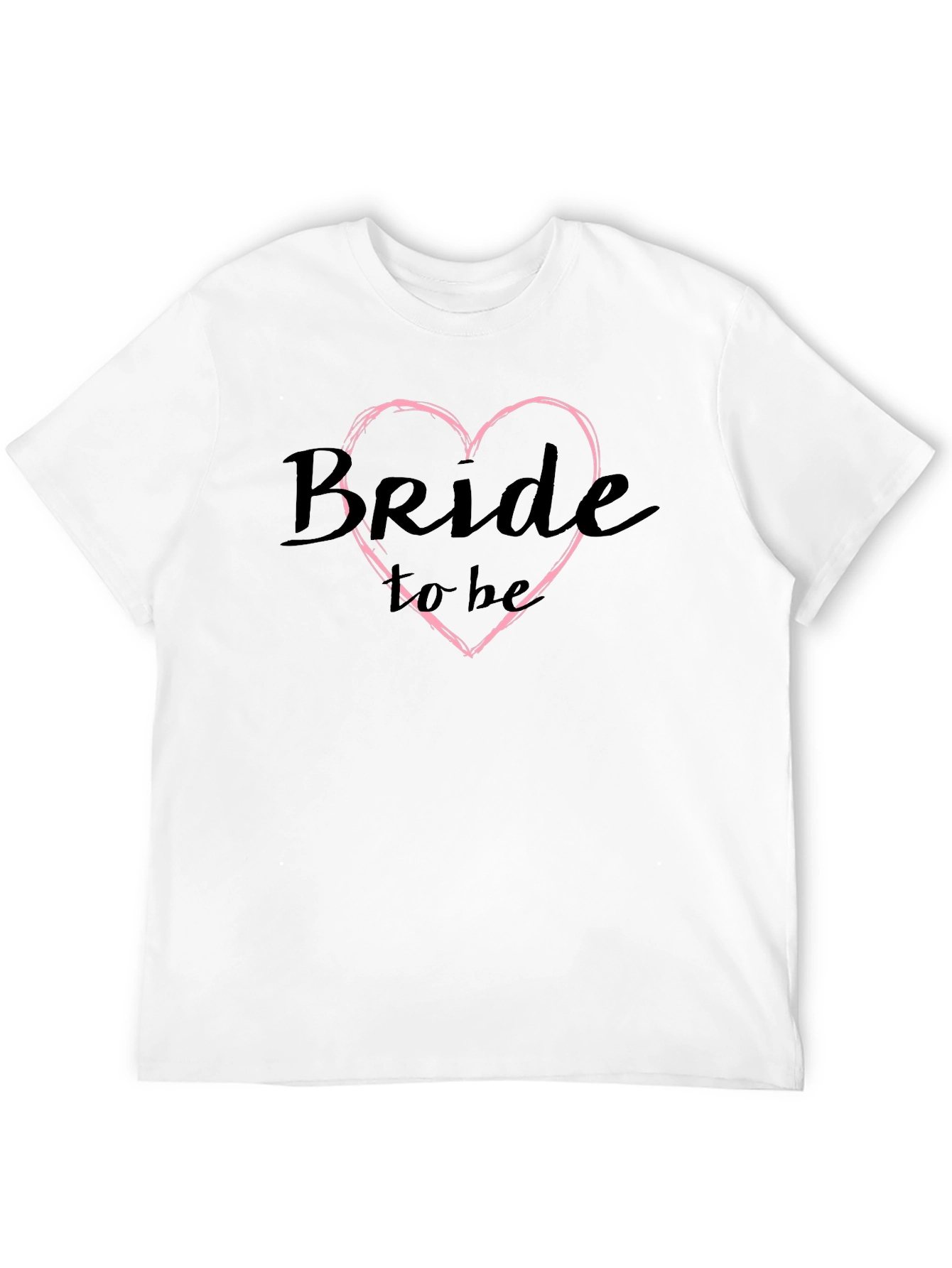 Bride To Be Black T-Shirt Wedding Celebration Tee