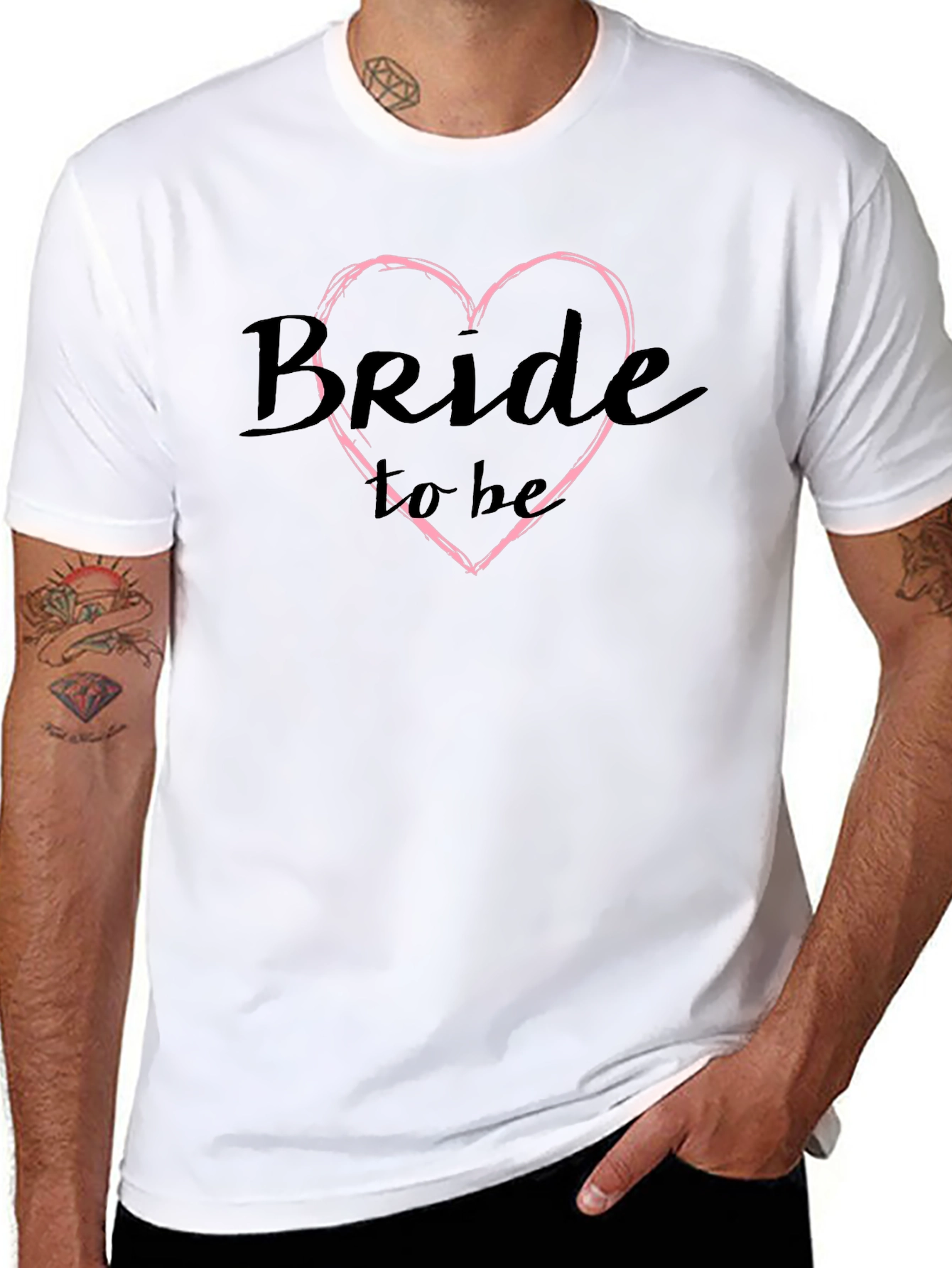 Bride To Be Black T-Shirt Wedding Celebration Tee
