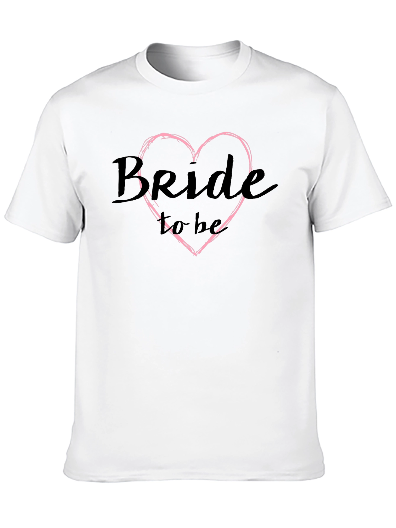 Bride To Be Black T-Shirt Wedding Celebration Tee