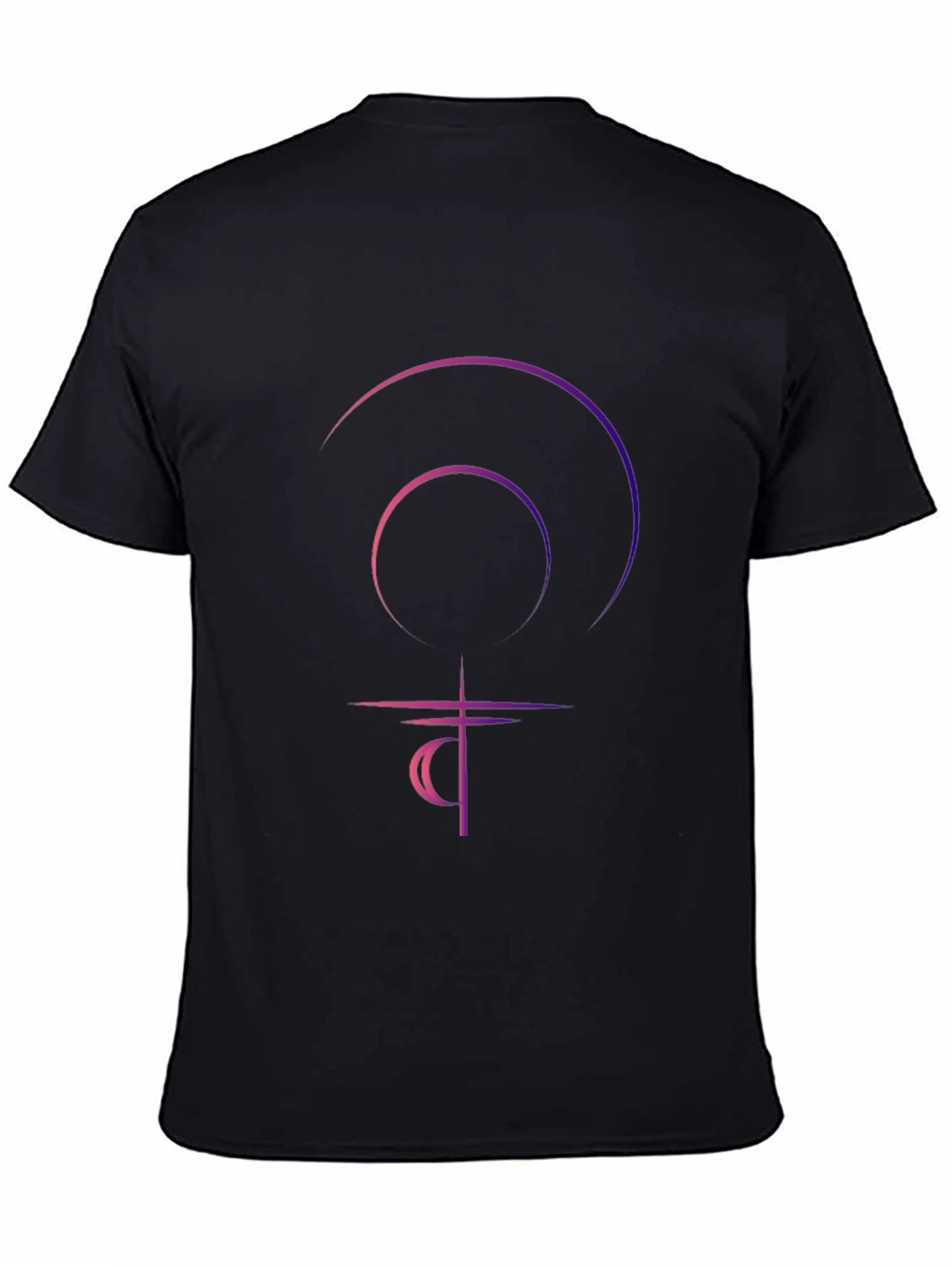 Black T-Shirt with Graphic Design