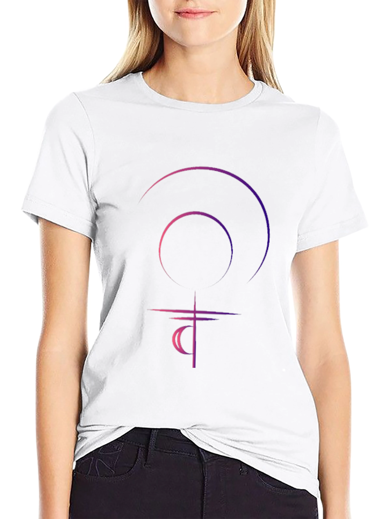 Black T-Shirt with Graphic Design