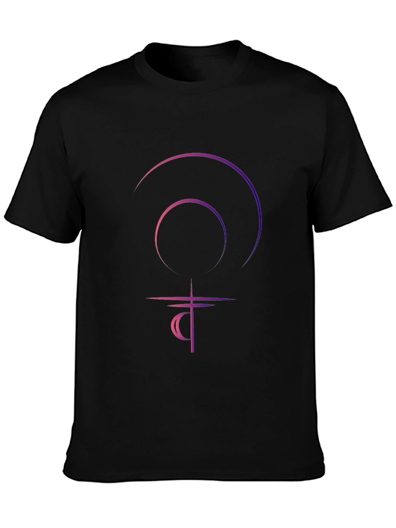 Black T-Shirt with Graphic Design