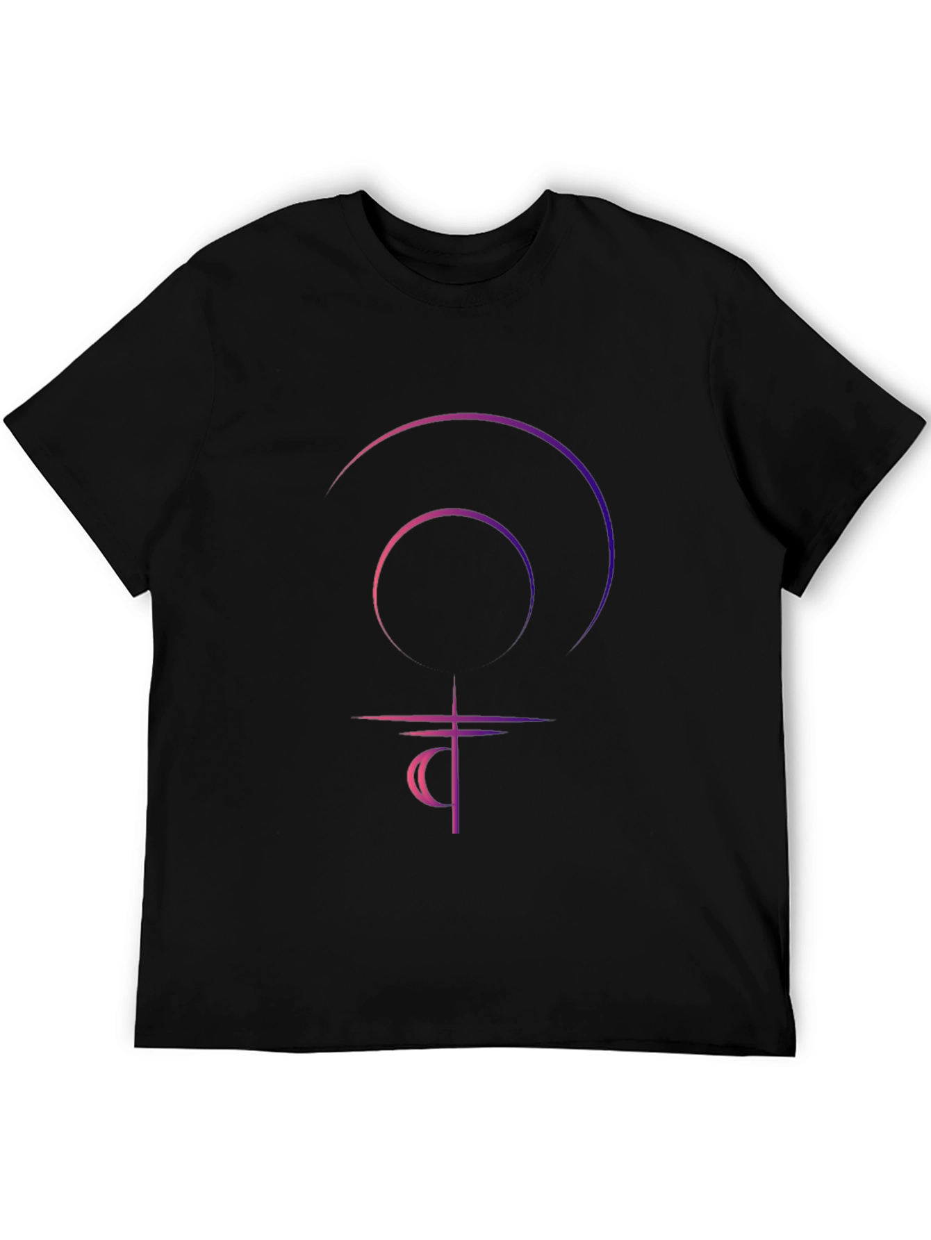 Black T-Shirt with Graphic Design