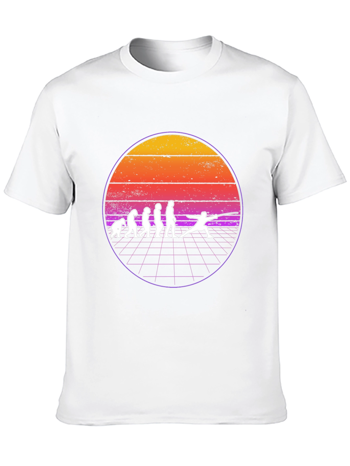 Fencing Evolution T-Shirt - Retro Style