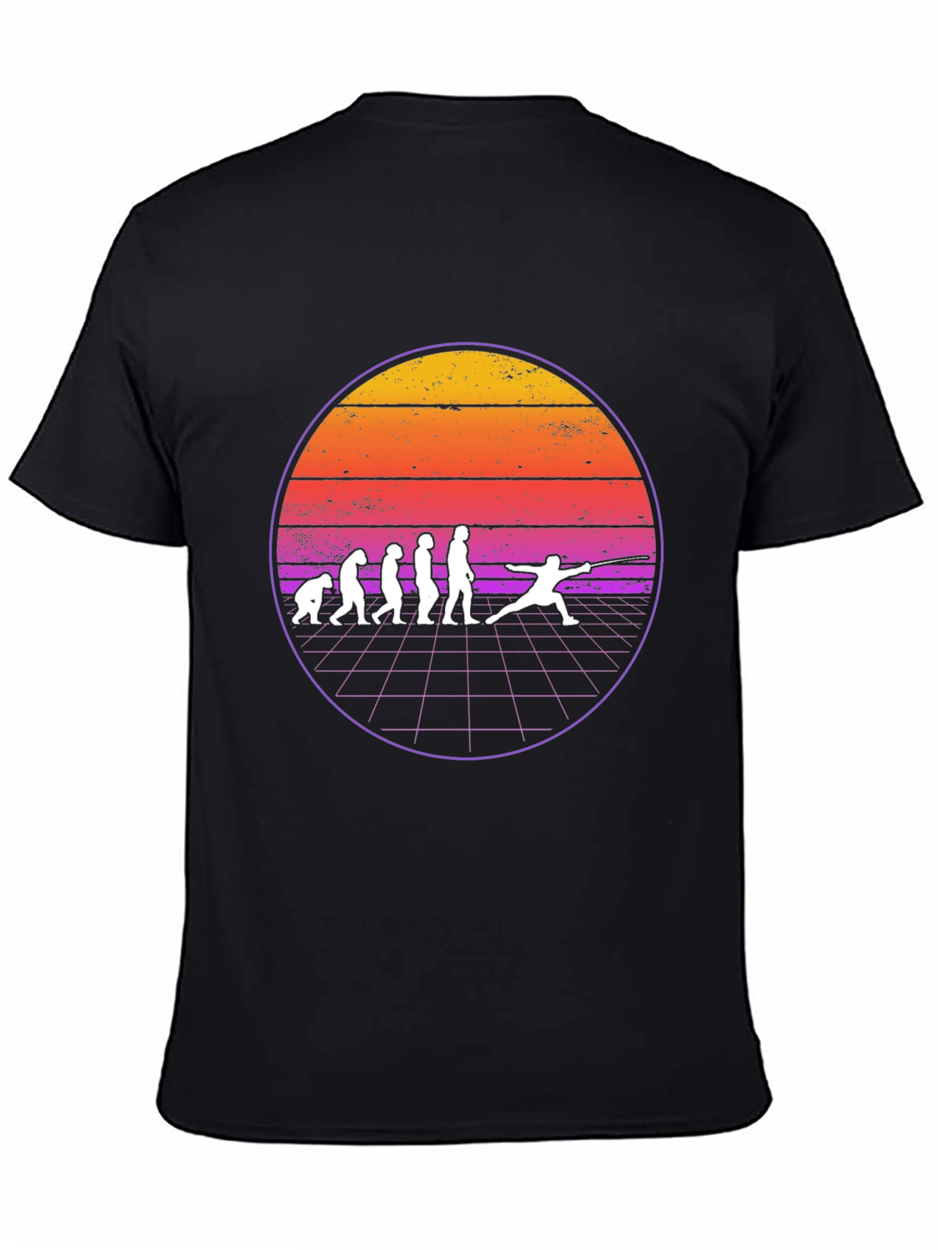 Fencing Evolution T-Shirt - Retro Style