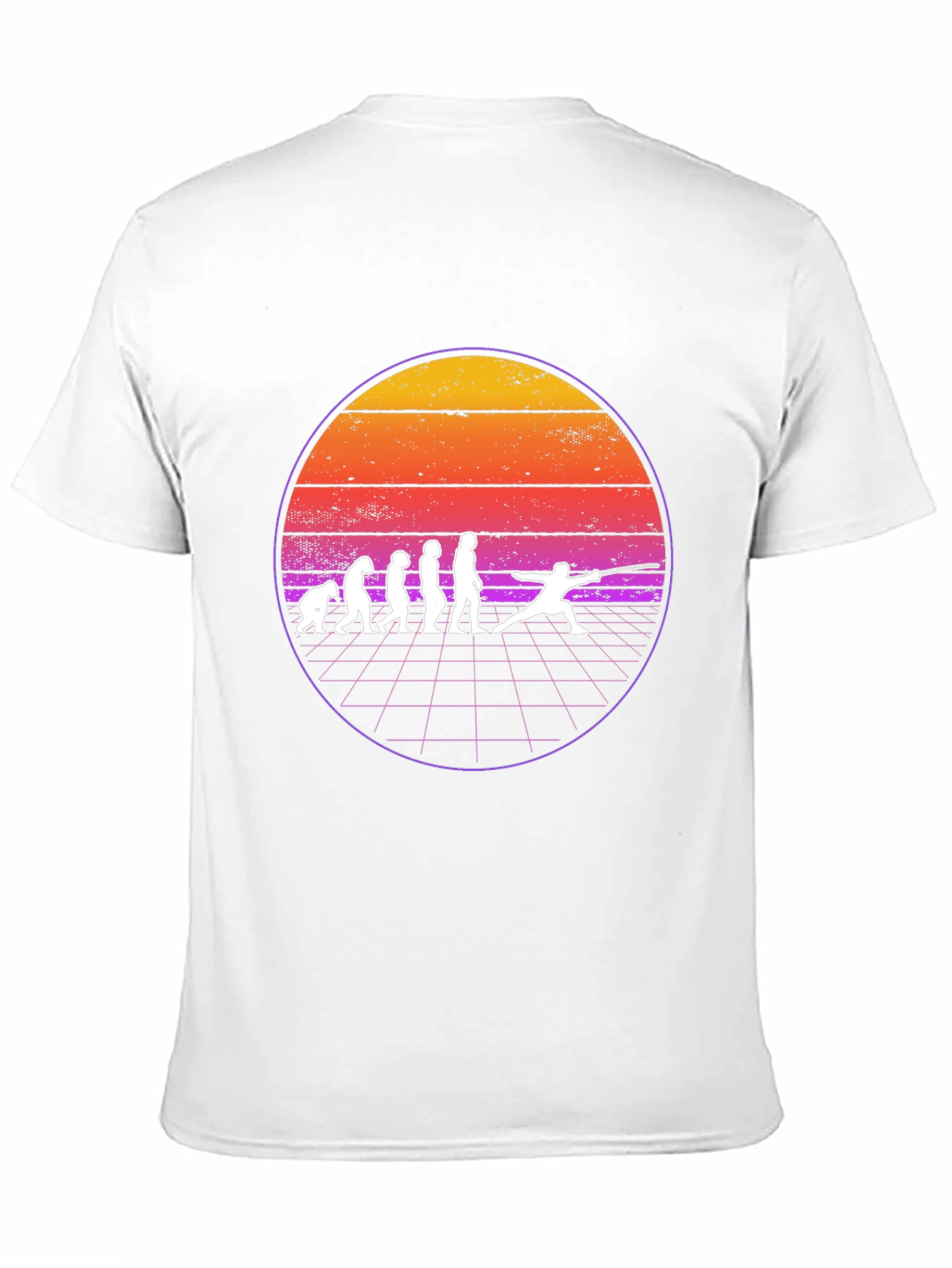 Fencing Evolution T-Shirt - Retro Style