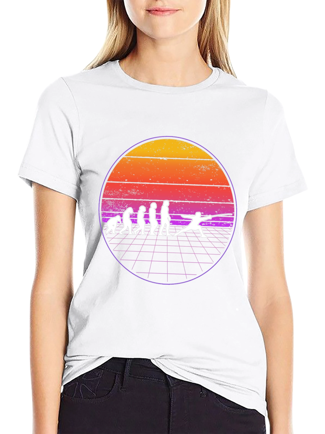 Fencing Evolution T-Shirt - Retro Style