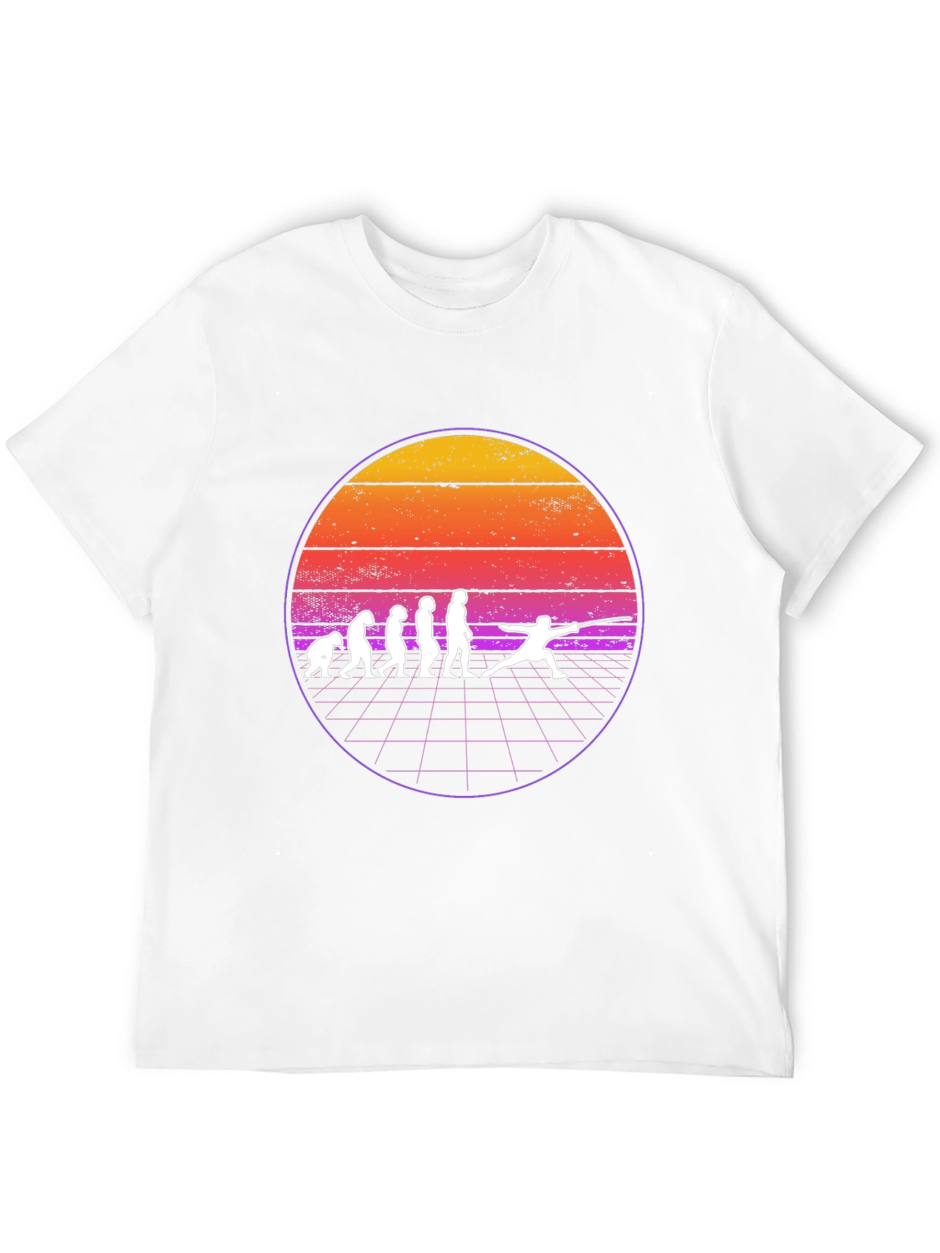 Fencing Evolution T-Shirt - Retro Style