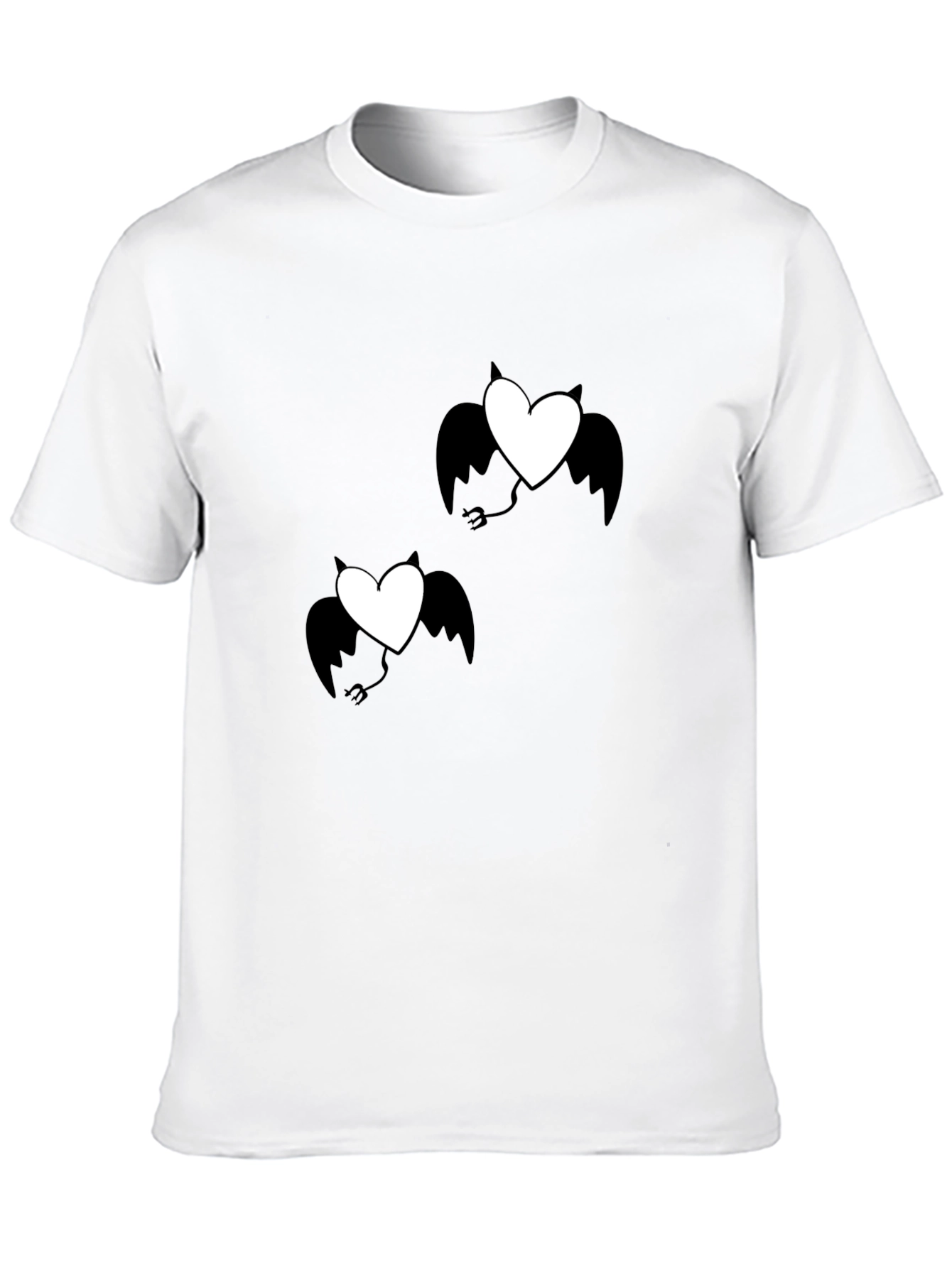Devil Heart Graphic T-Shirt - Black