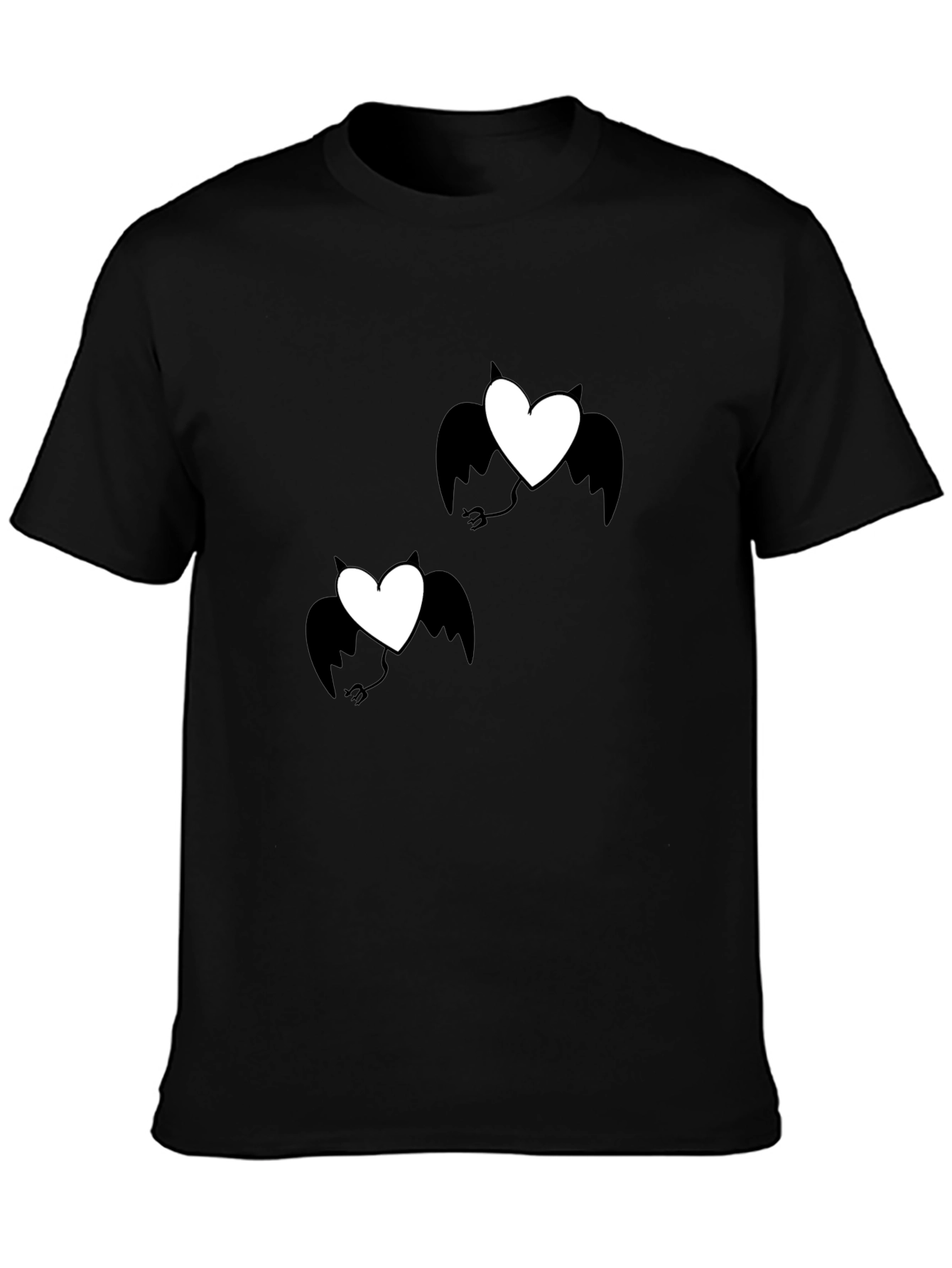Devil Heart Graphic T-Shirt - Black