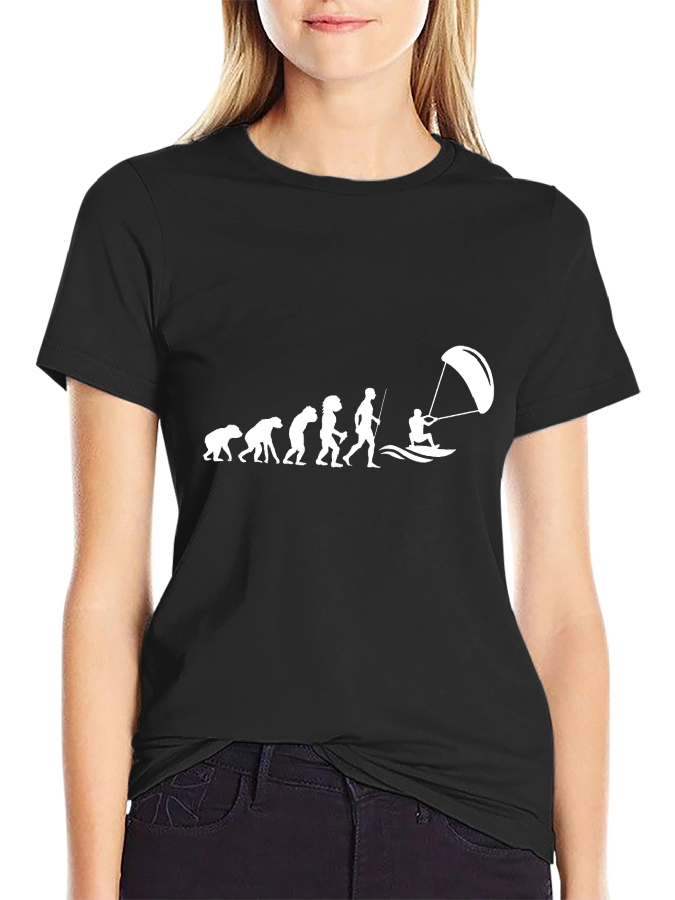 Evolution of Kiteboarding T-Shirt - Black