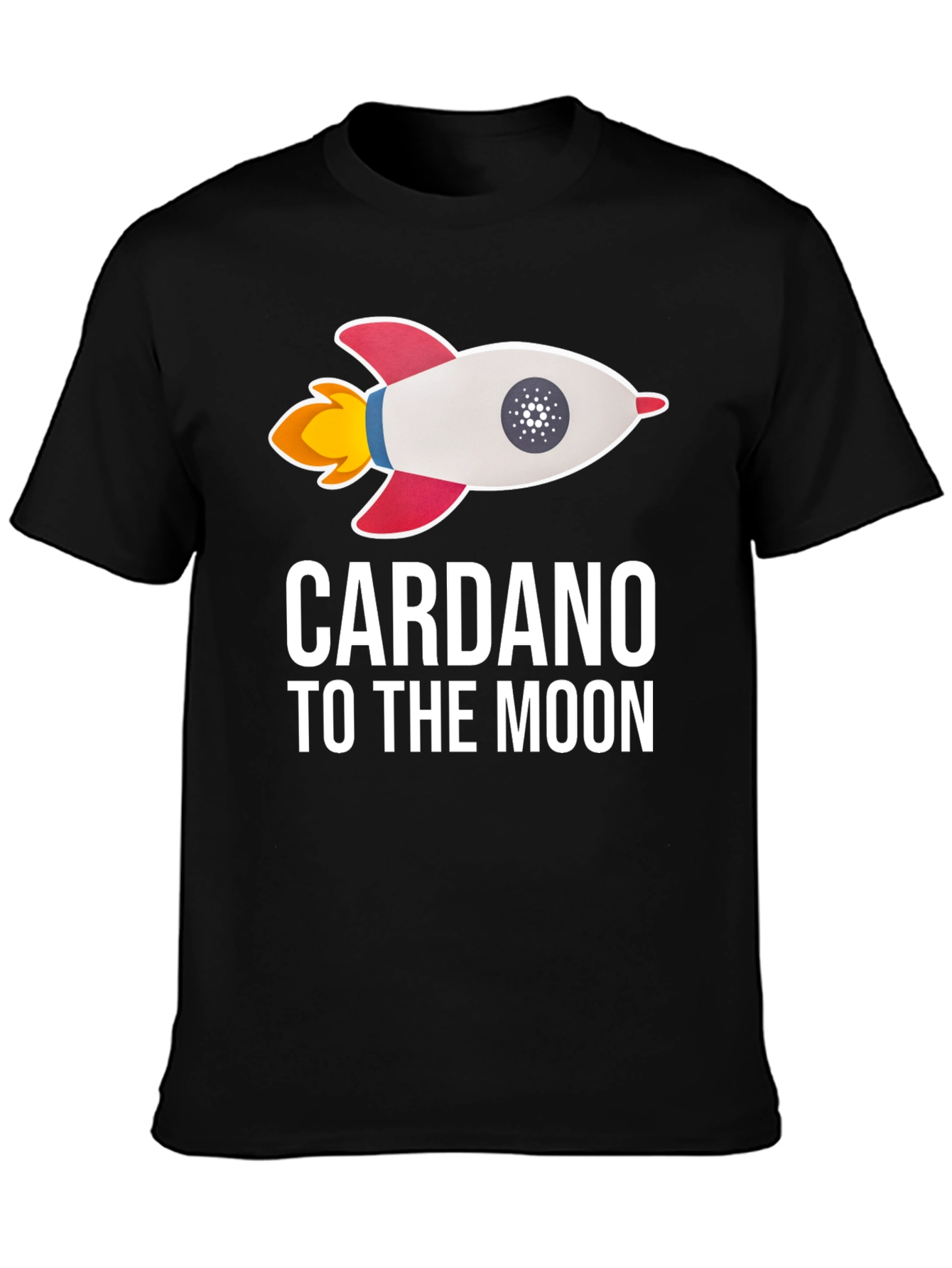 Cardano To The Moon Black T-Shirt
