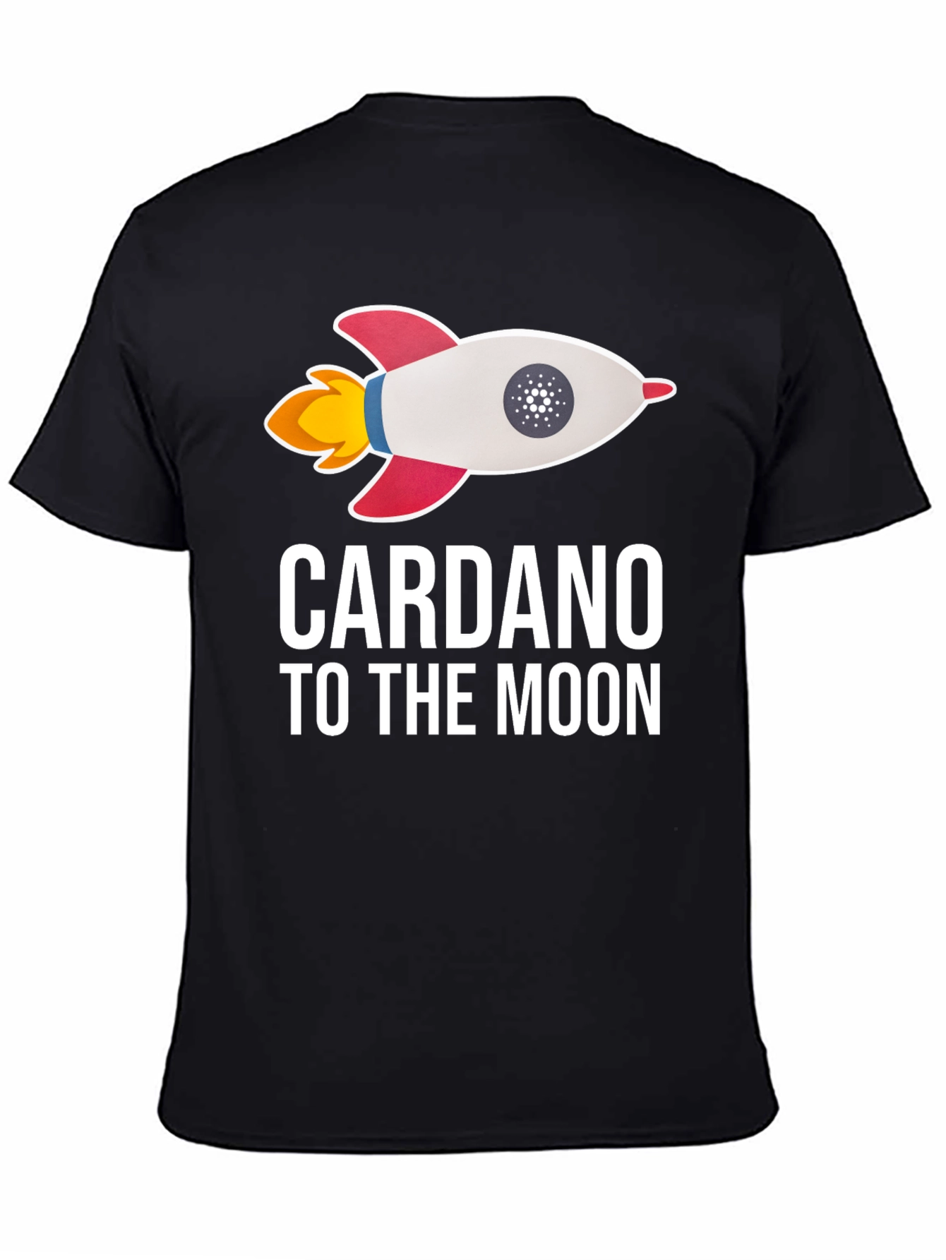 Cardano To The Moon Black T-Shirt