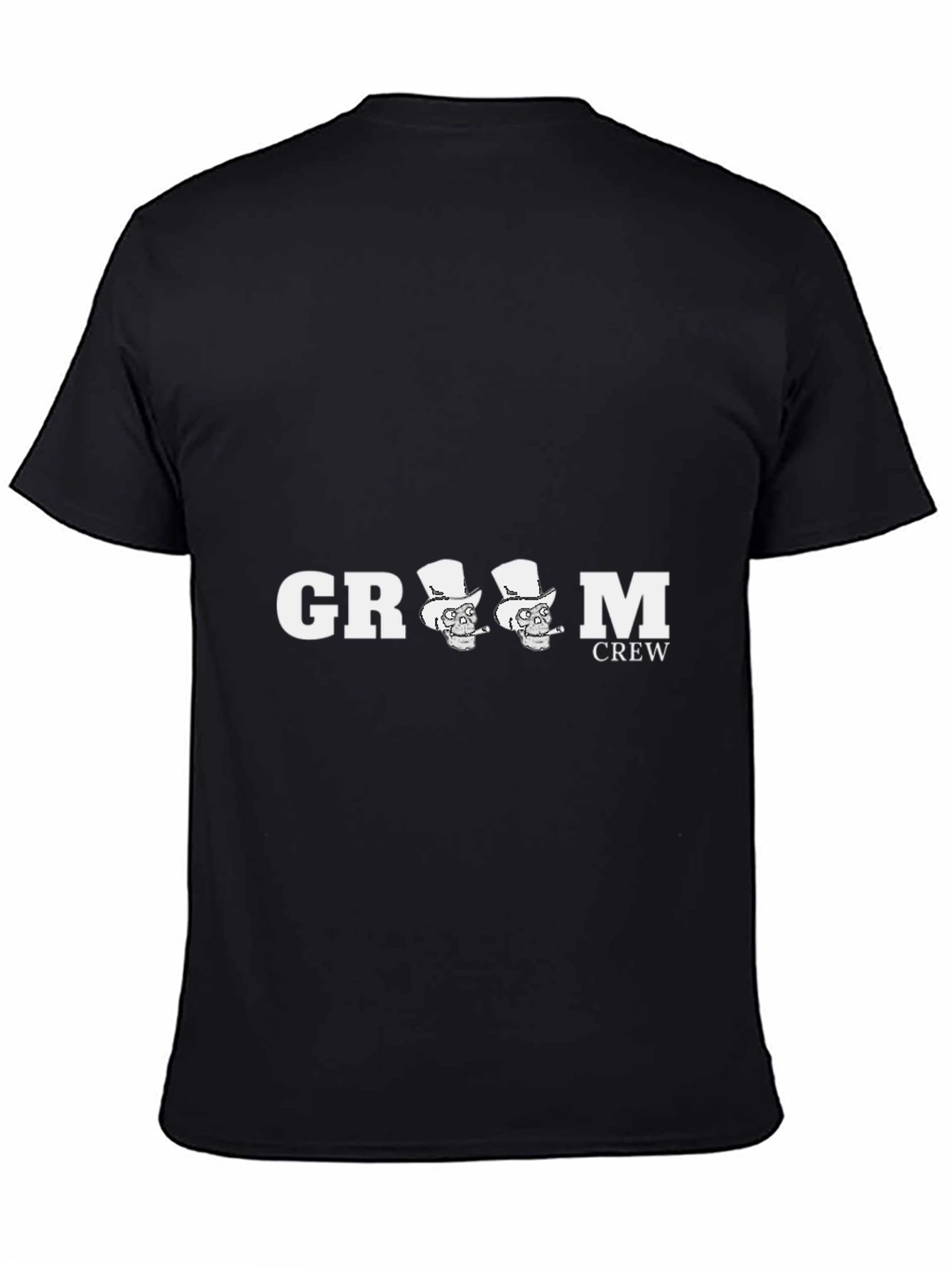 Groom Crew T-Shirt Skull Graphic