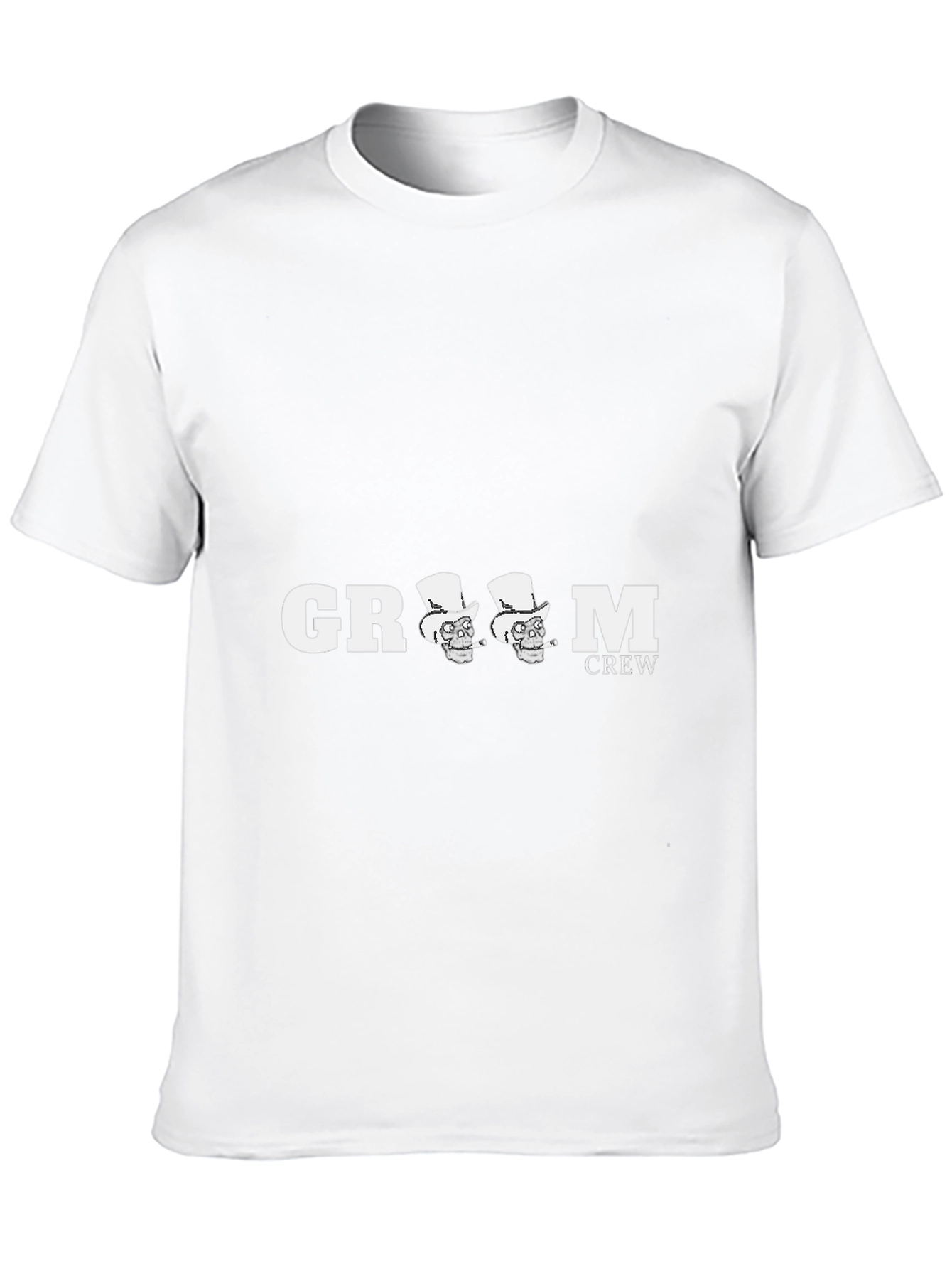 Groom Crew T-Shirt Skull Graphic