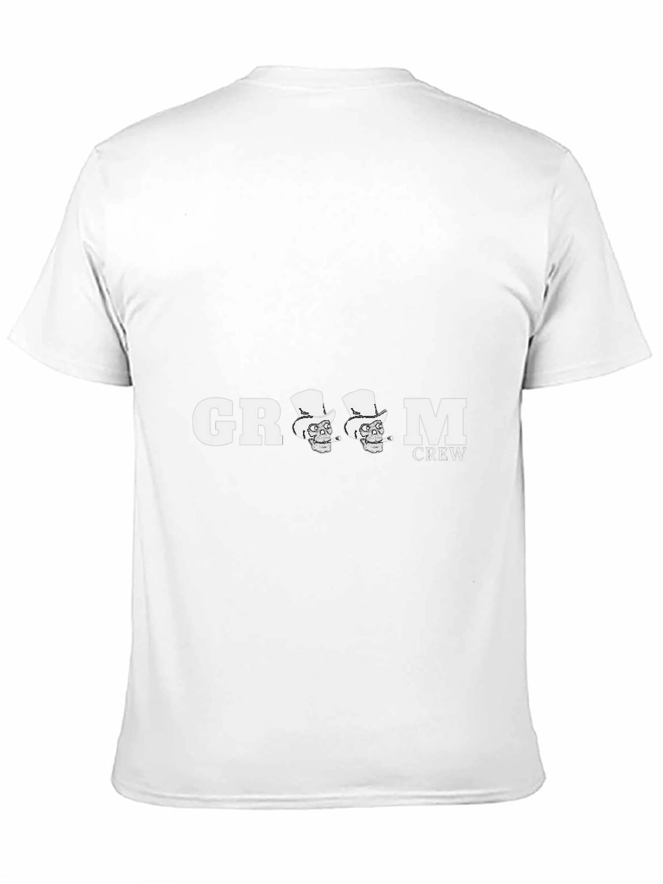 Groom Crew T-Shirt Skull Graphic