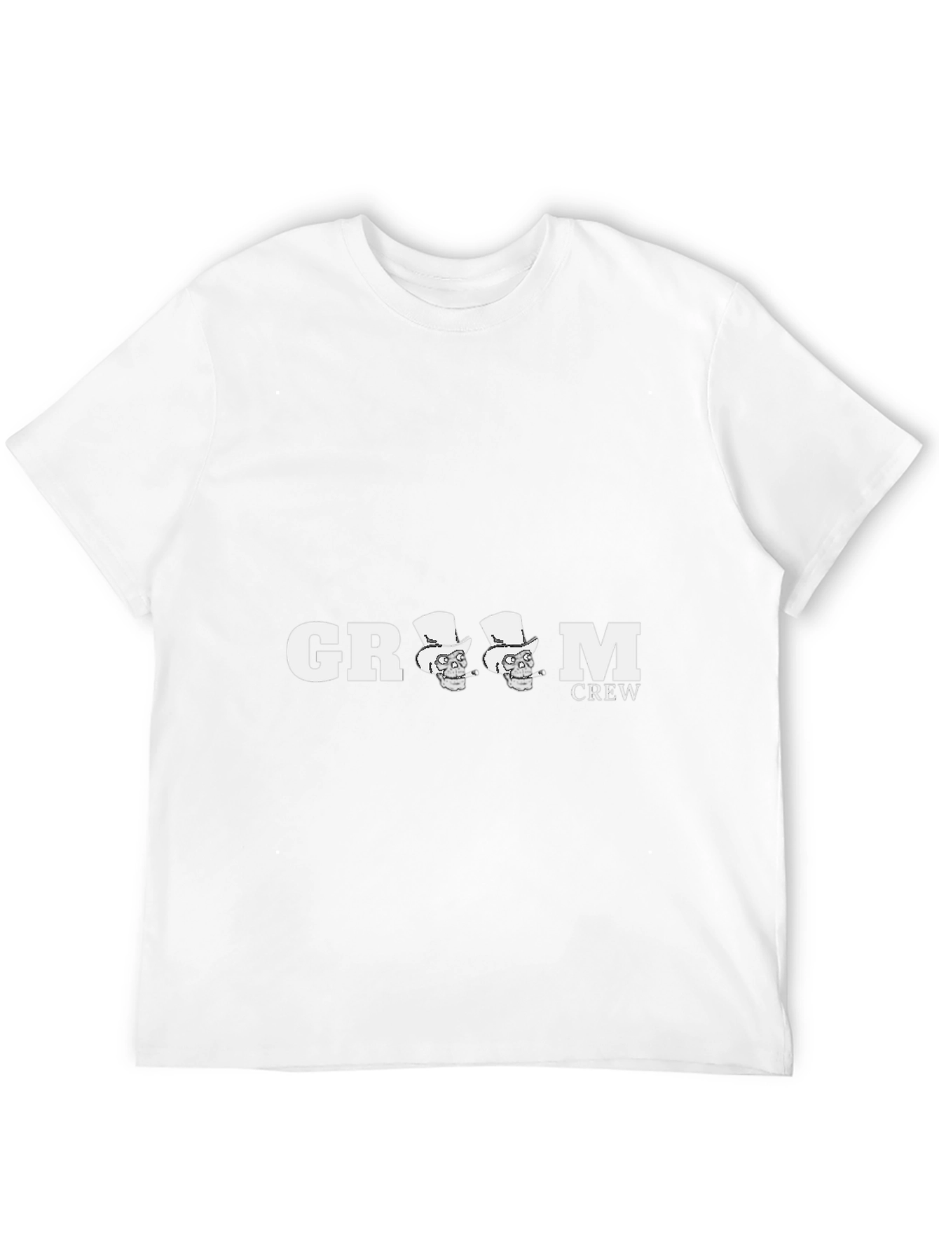 Groom Crew T-Shirt Skull Graphic