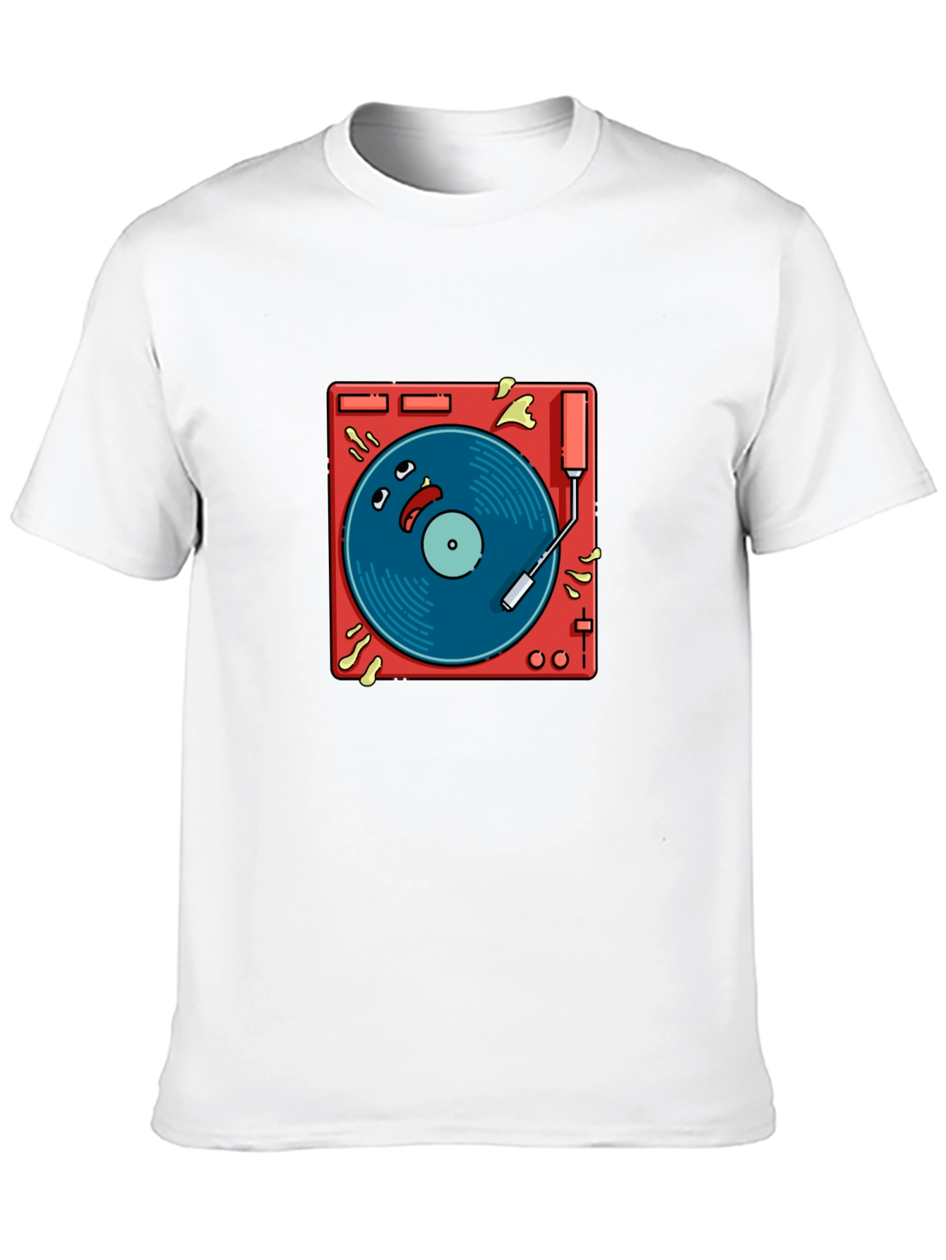 Groovy Turntable Graphic T-Shirt - Music Lover Tee