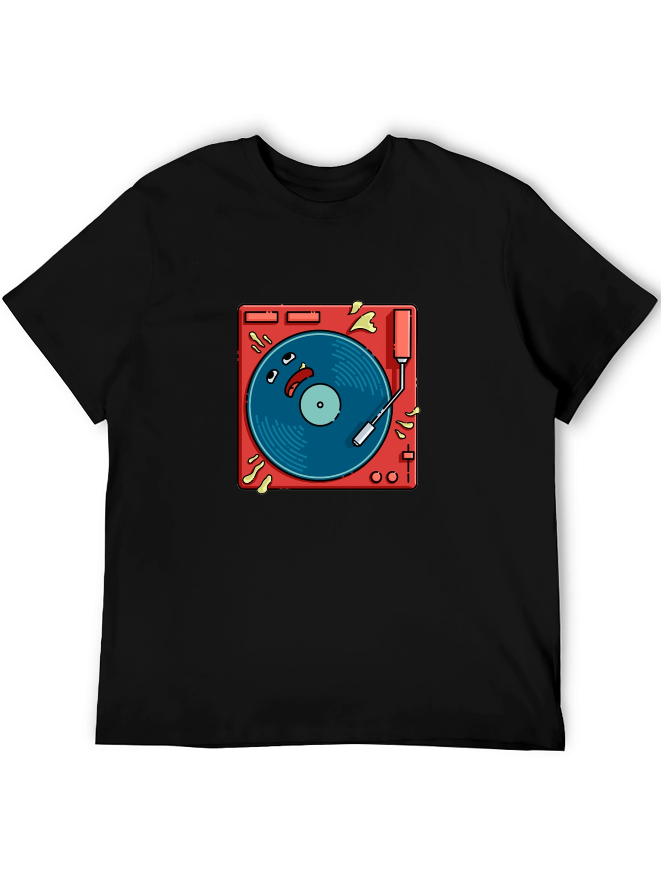 Groovy Turntable Graphic T-Shirt - Music Lover Tee