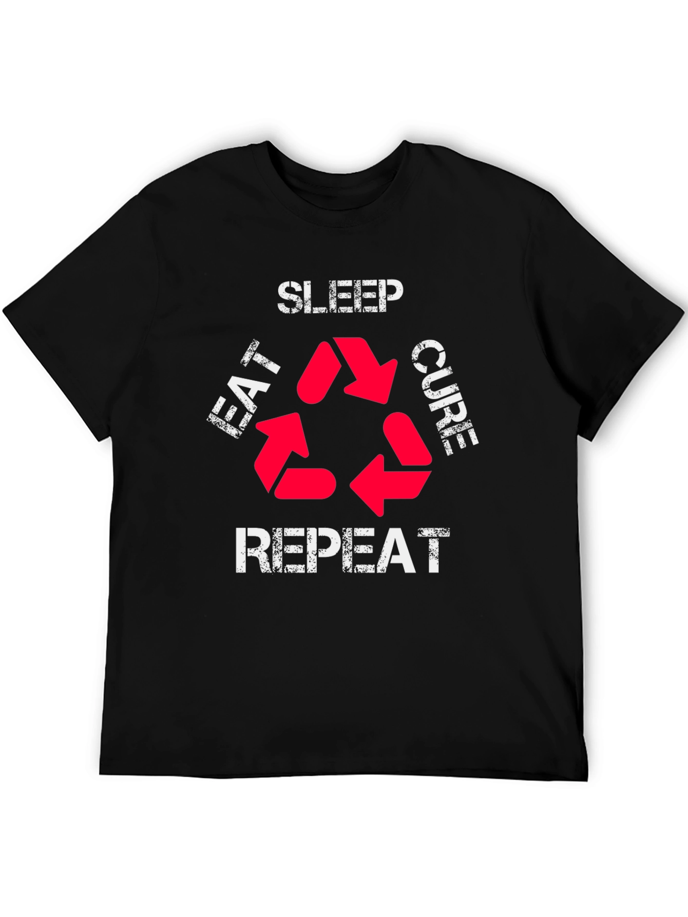 Eat Sleep Cure Repeat Graphic T-Shirt