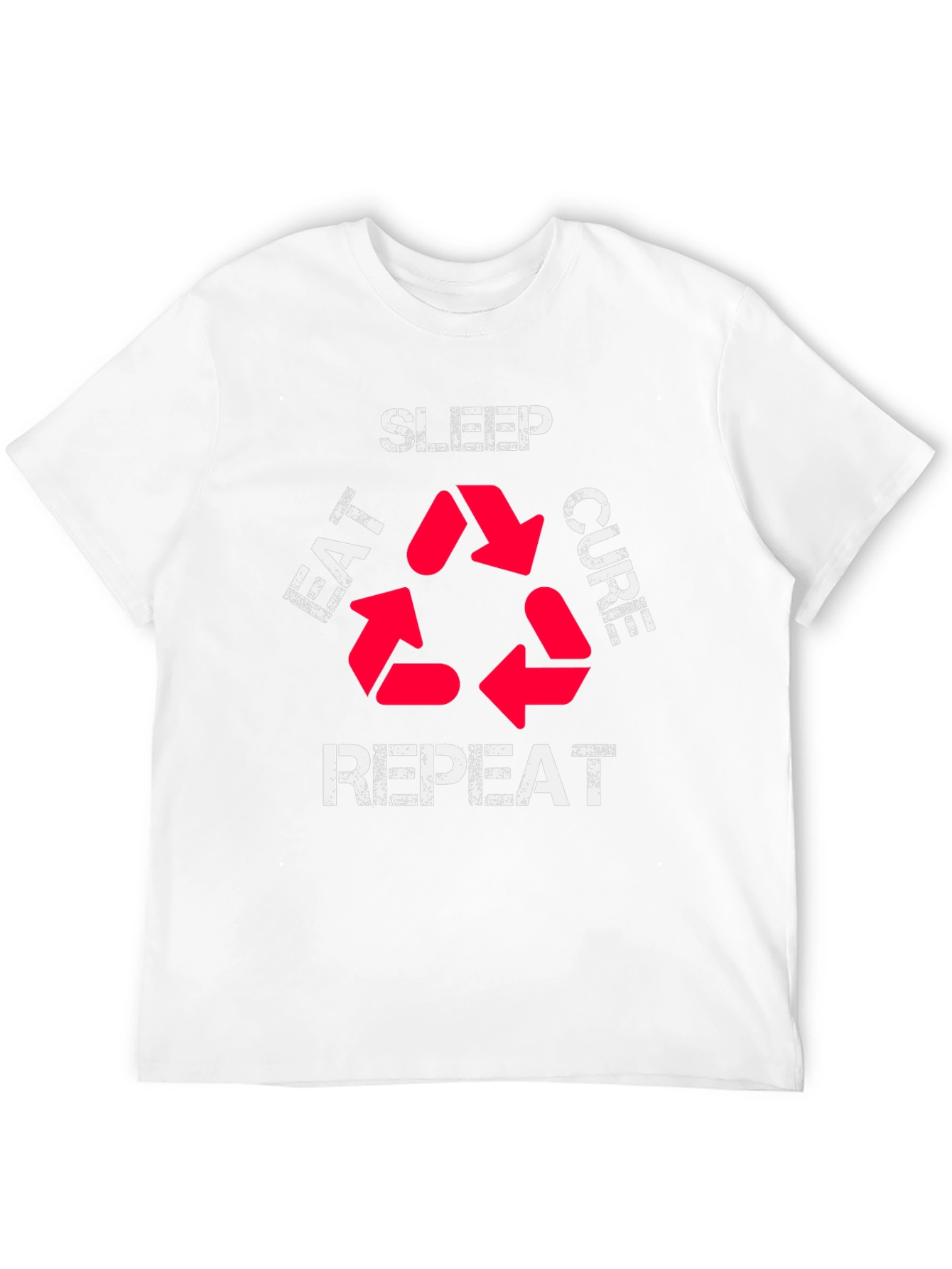 Eat Sleep Cure Repeat Graphic T-Shirt
