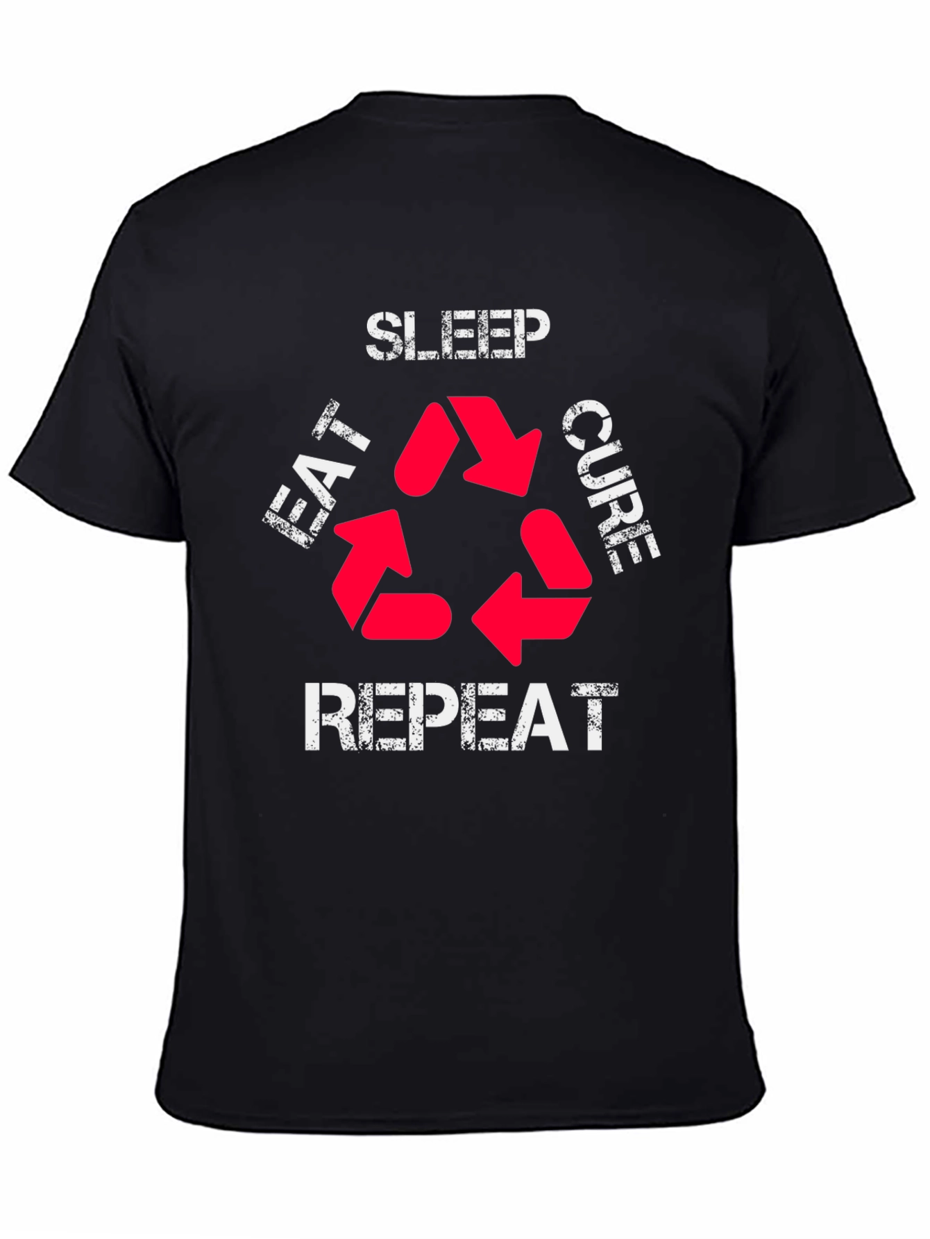 Eat Sleep Cure Repeat Graphic T-Shirt