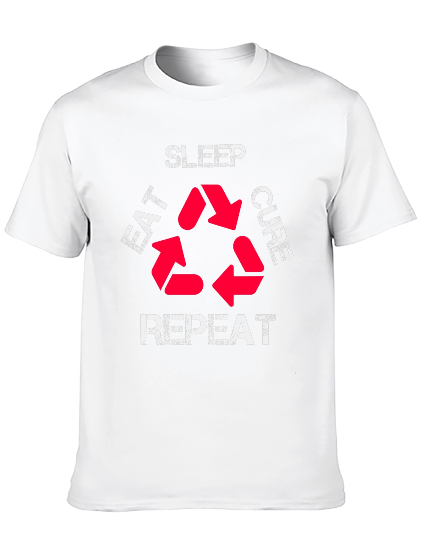 Eat Sleep Cure Repeat Graphic T-Shirt