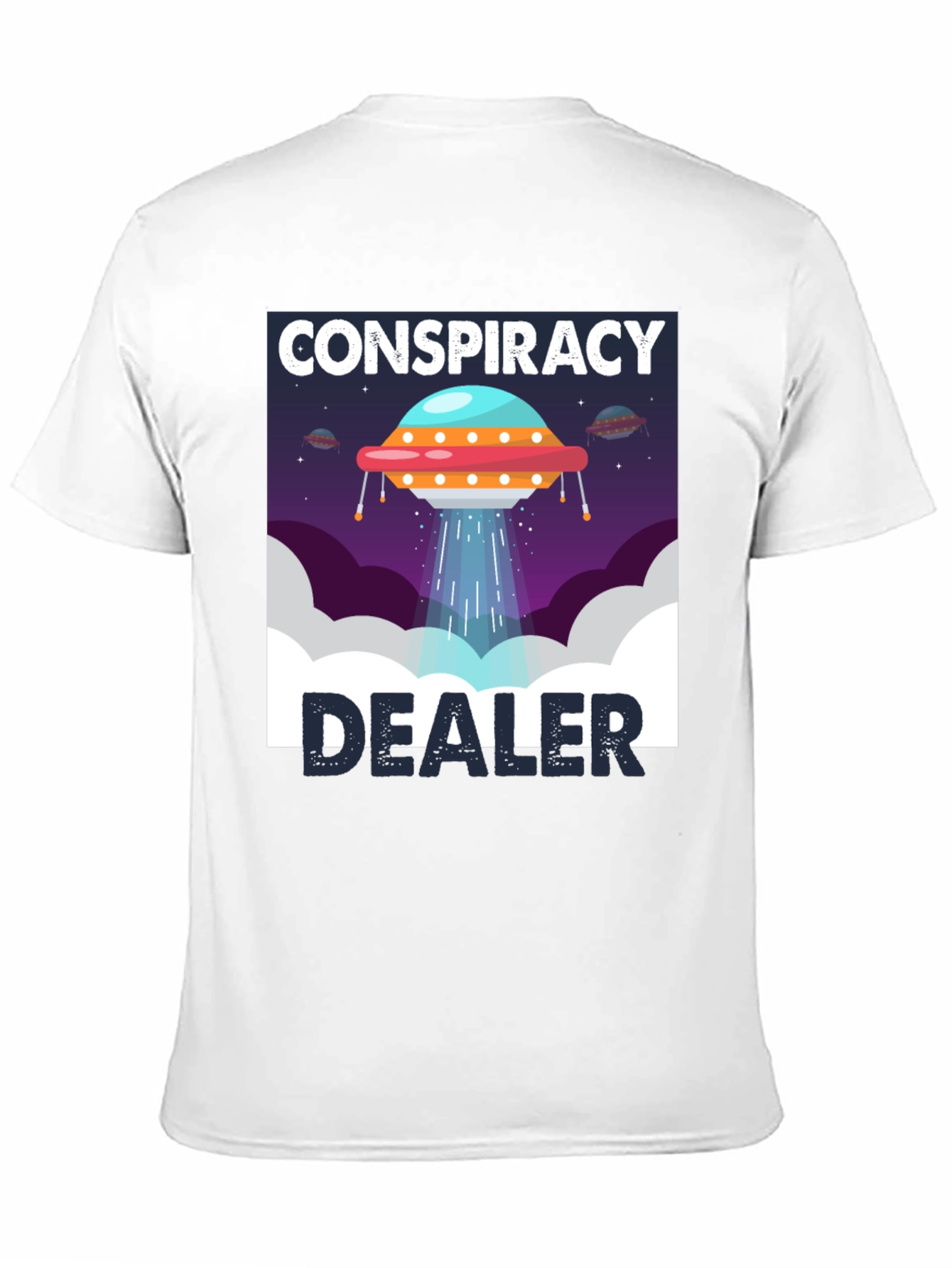 Conspiracy Dealer Graphic T-Shirt - UFO Design
