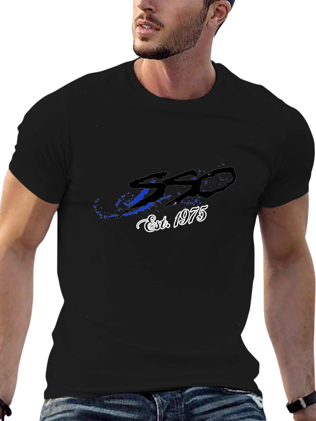 550 Est. 1975 Graphic Black T-Shirt