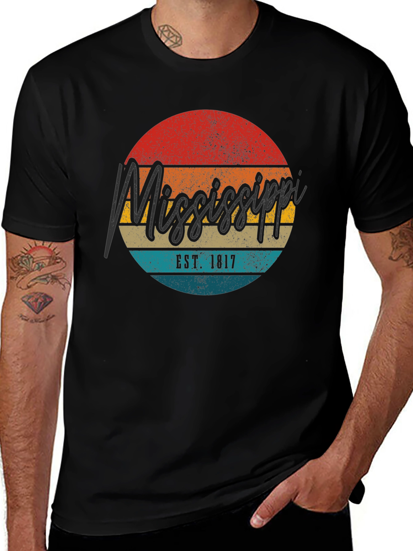 Mississippi Est. 1817 Retro Graphic T-Shirt