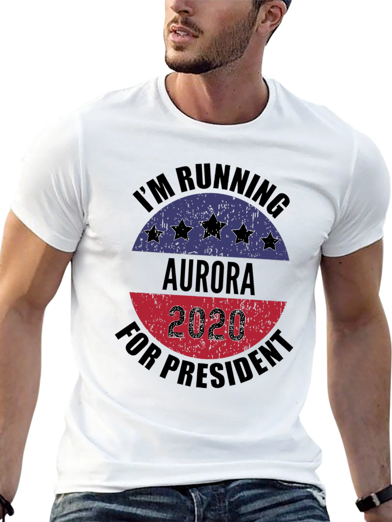 Aurora for President 2020 Black T-Shirt