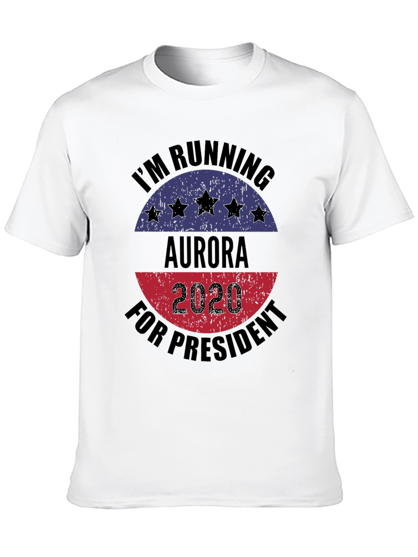 Aurora for President 2020 Black T-Shirt
