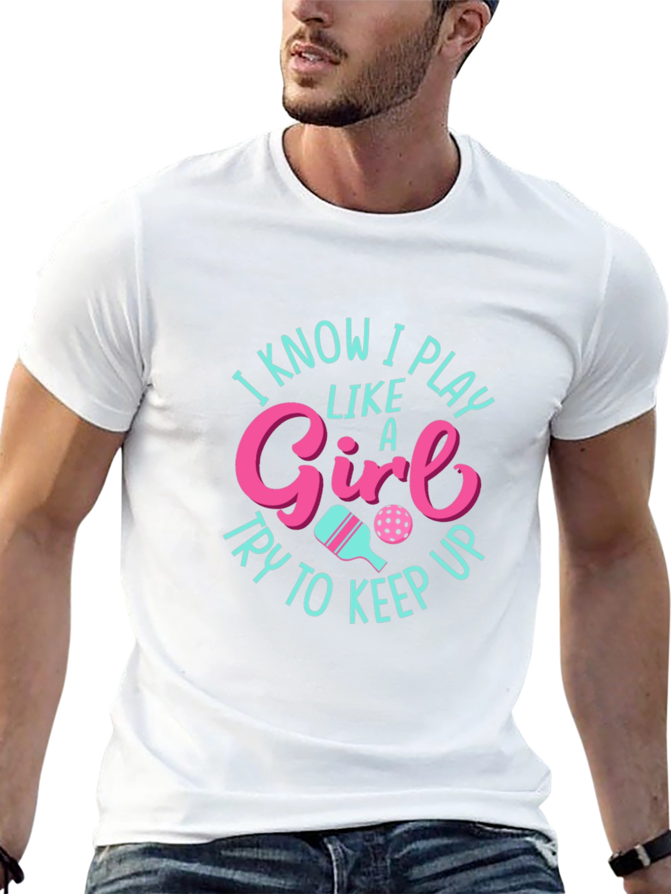 Play Like a Girl T-Shirt: Pickleball Design Tee