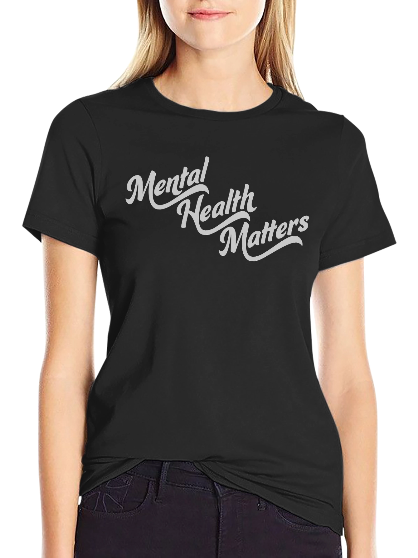 Mental Health Matters Graphic Tee - Black Unisex T-Shirt