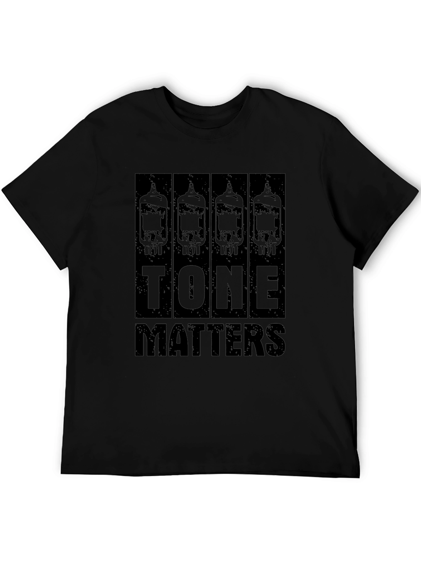 Tone Matters Black T-Shirt Guitar Amplifier Tubes