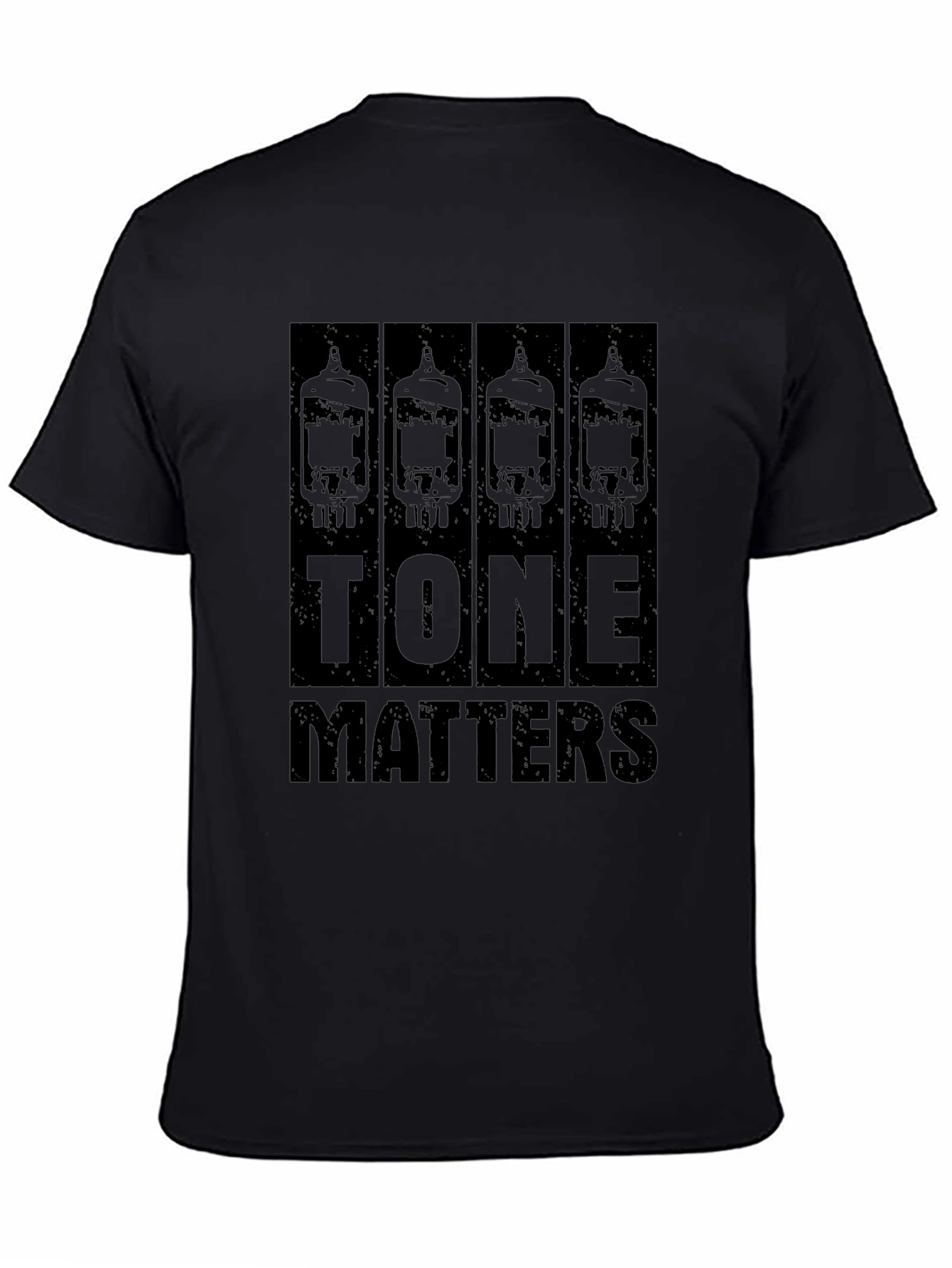 Tone Matters Black T-Shirt Guitar Amplifier Tubes