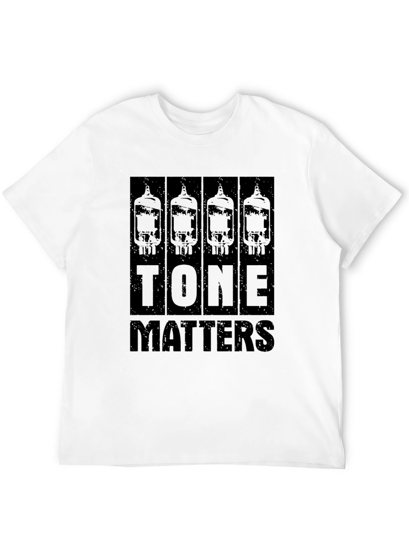 Tone Matters Black T-Shirt Guitar Amplifier Tubes