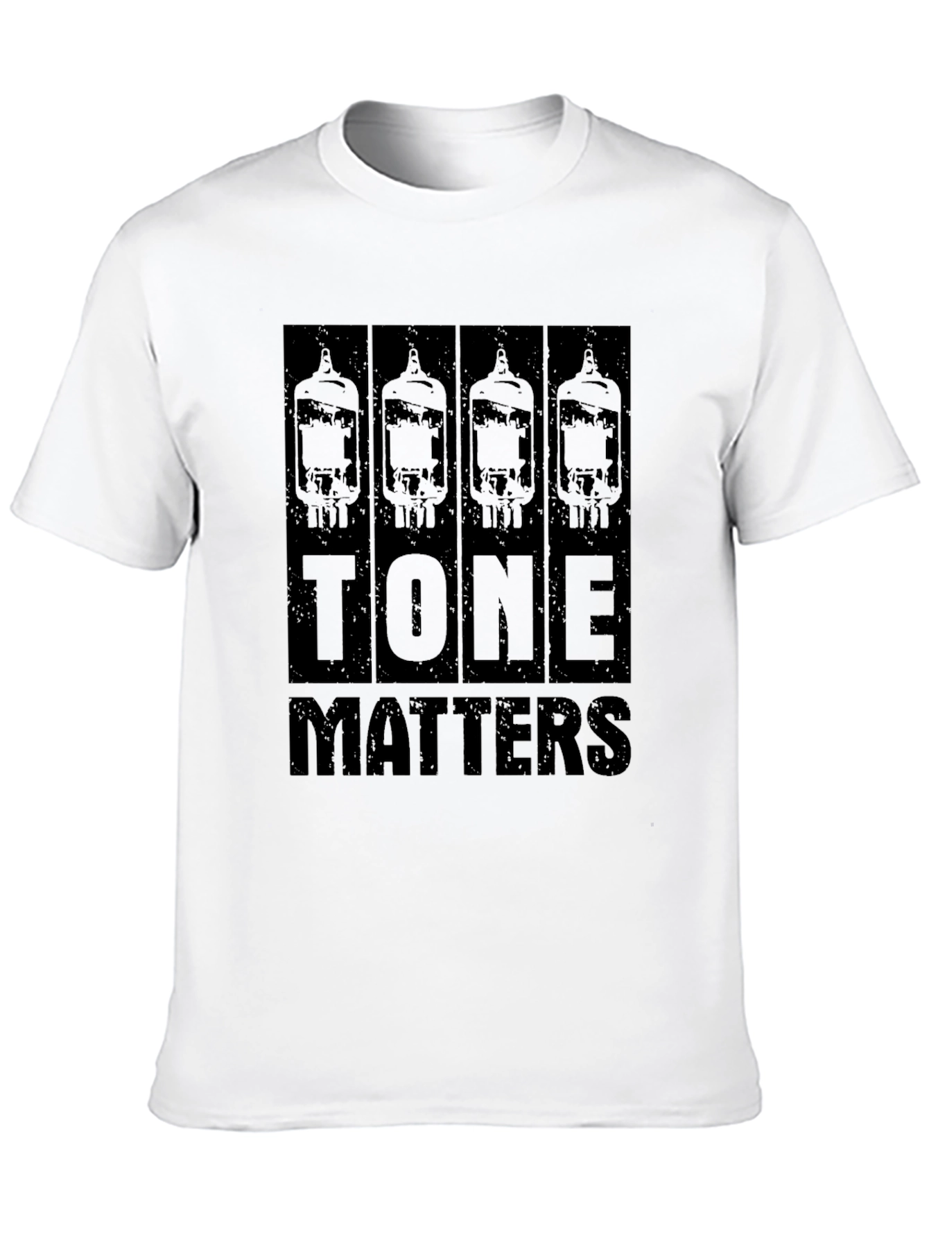 Tone Matters Black T-Shirt Guitar Amplifier Tubes