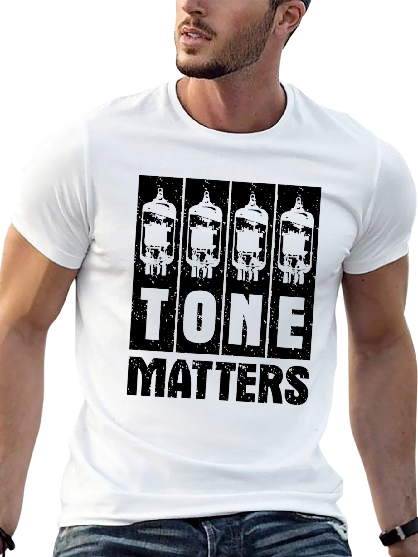 Tone Matters Black T-Shirt Guitar Amplifier Tubes